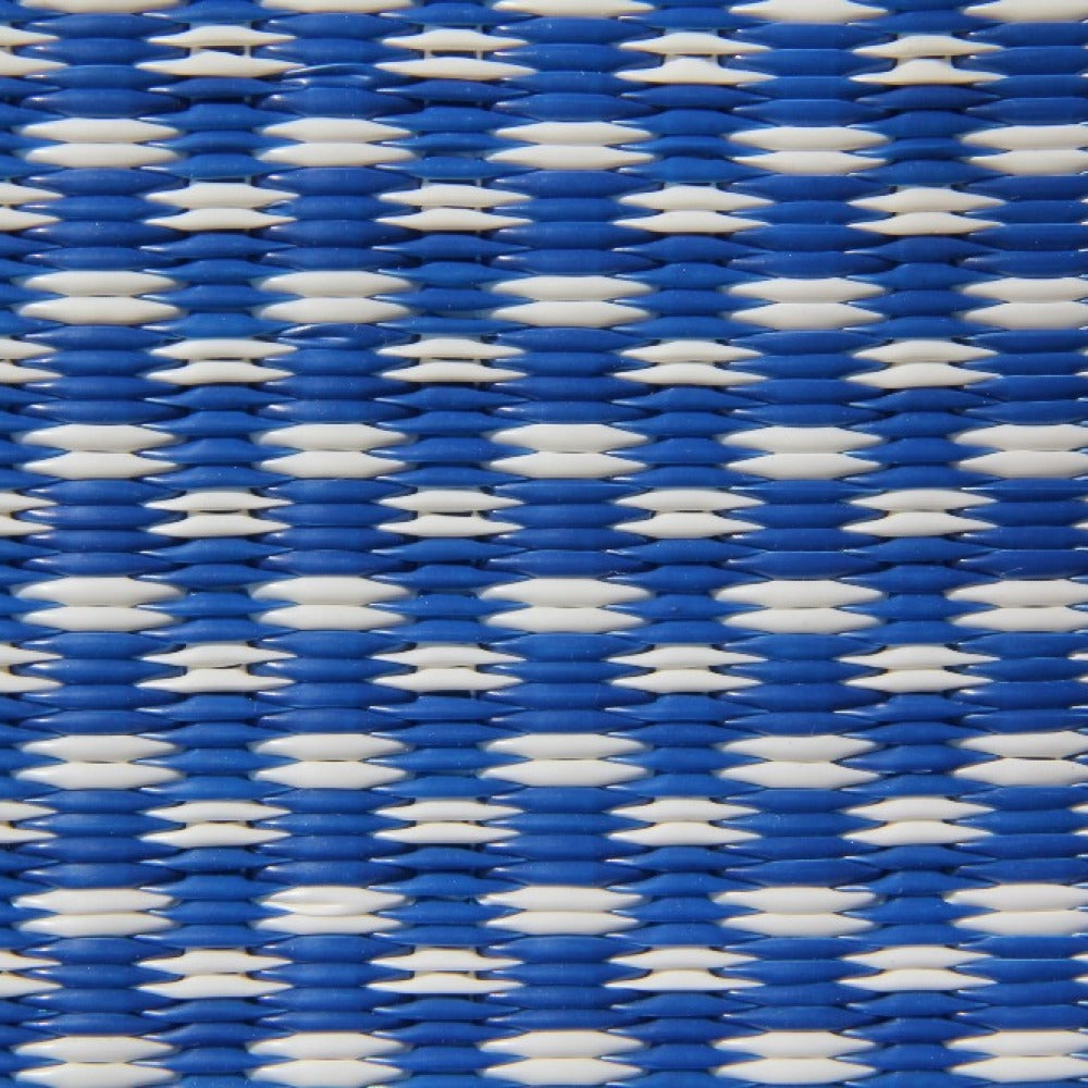 Basic Blue & White Outdoor Mat