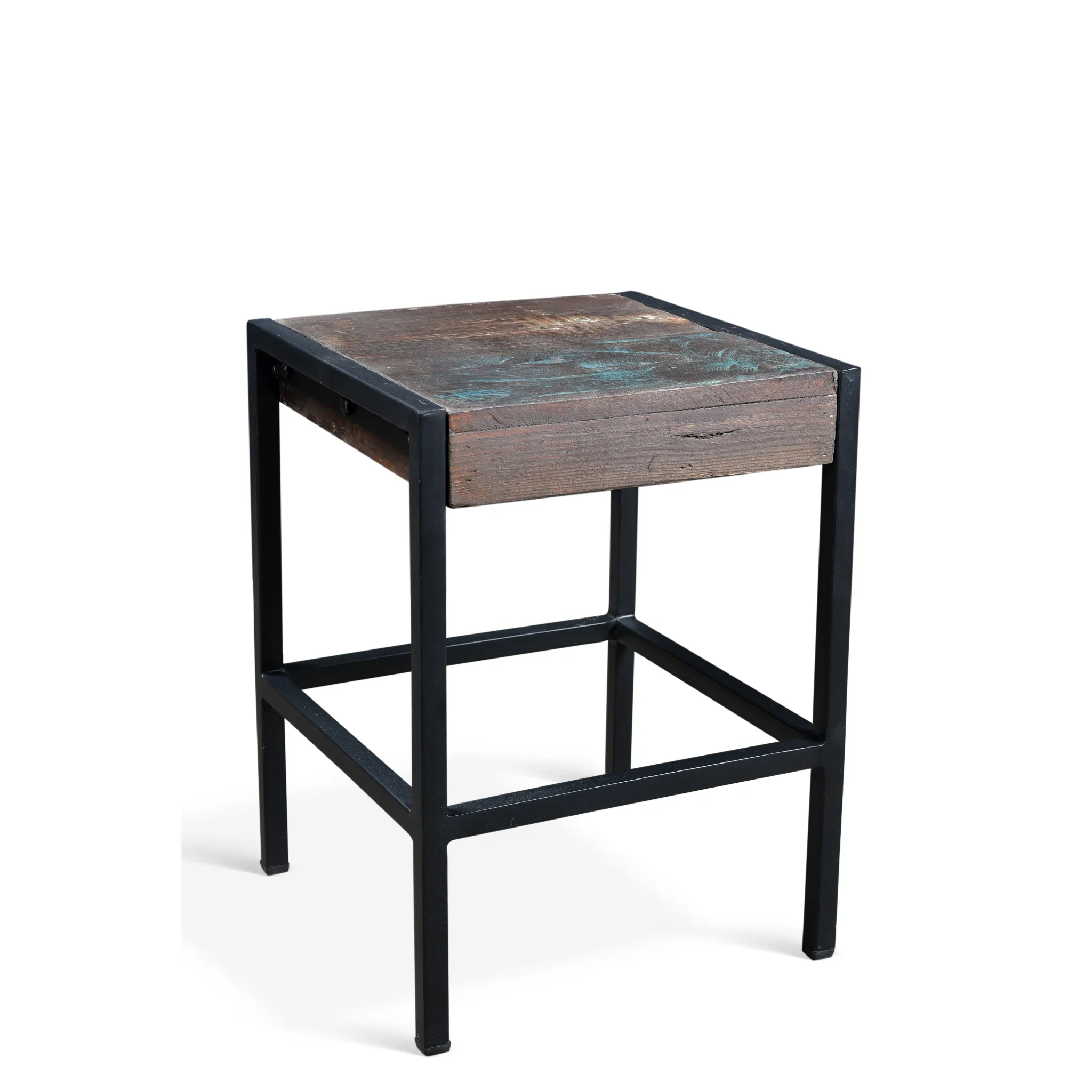 Quebec Reclaimed Wood Stool