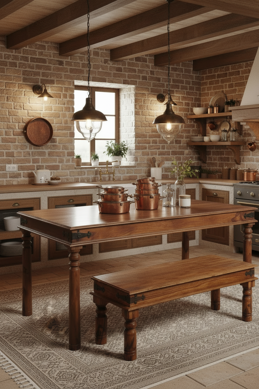 Timbergirl Thakat 3 Piece Dining Set