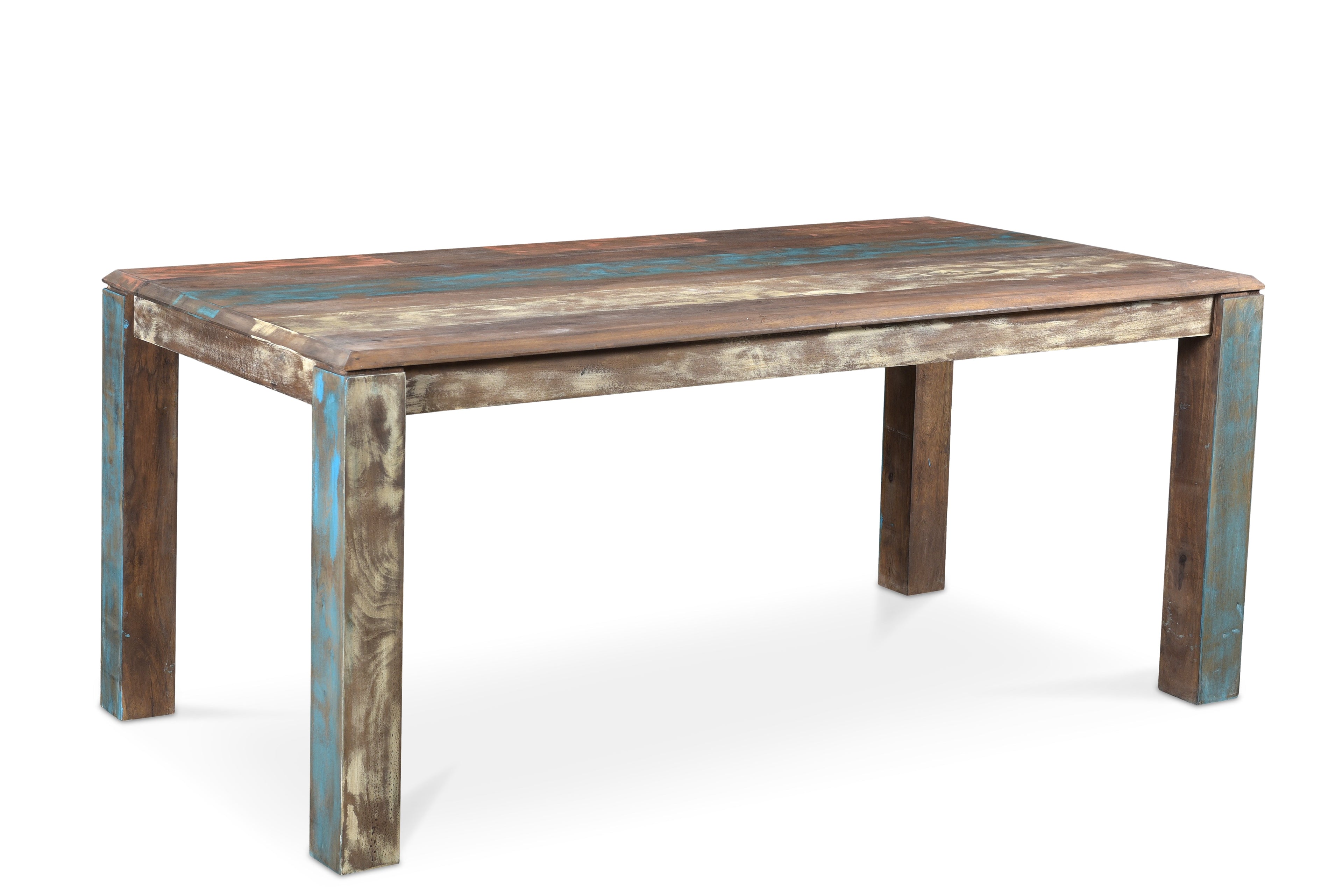 Reclaimed Wood Rustic Multicolor Chair - Set of 2