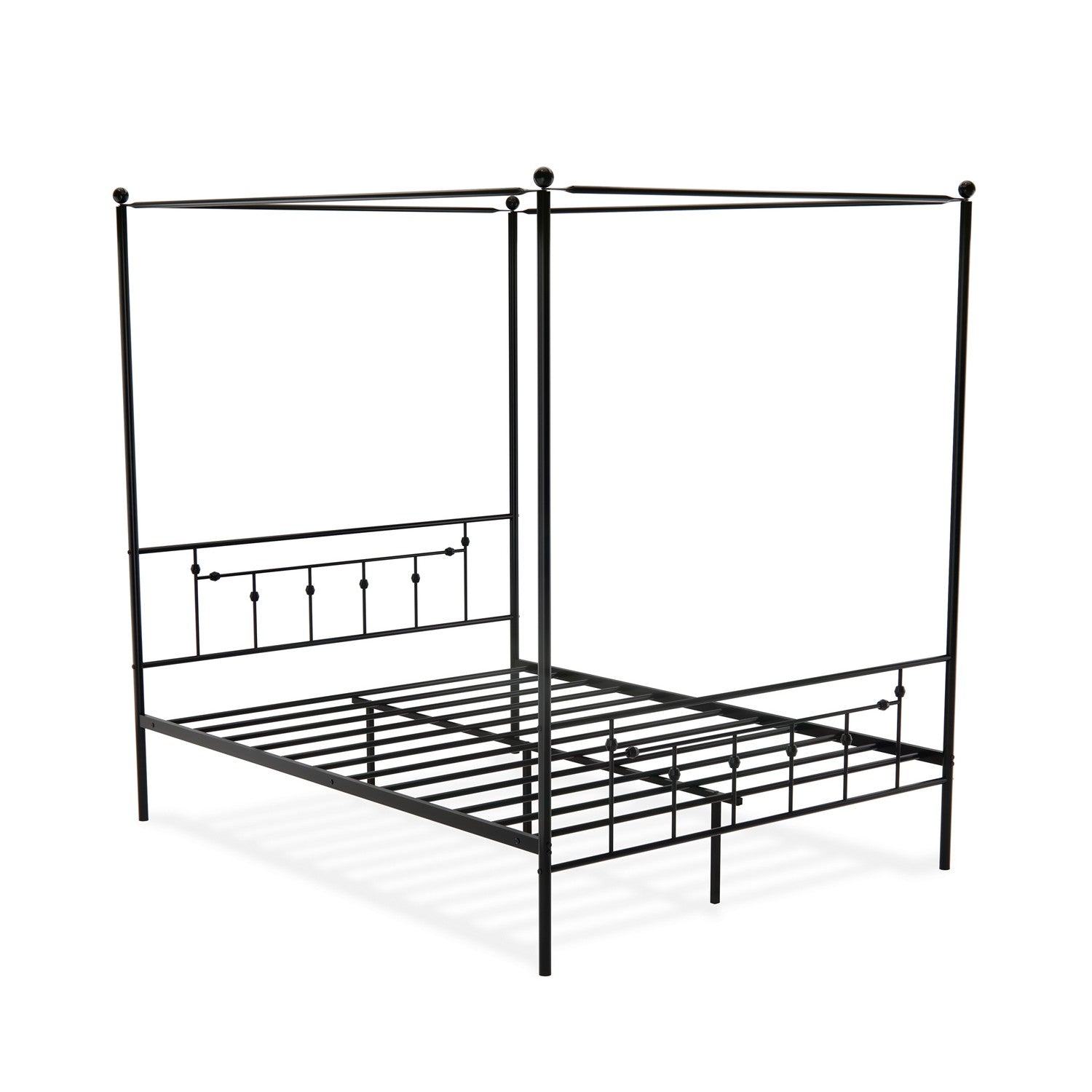 Anniston Queen Canopy Bed Frame - Black