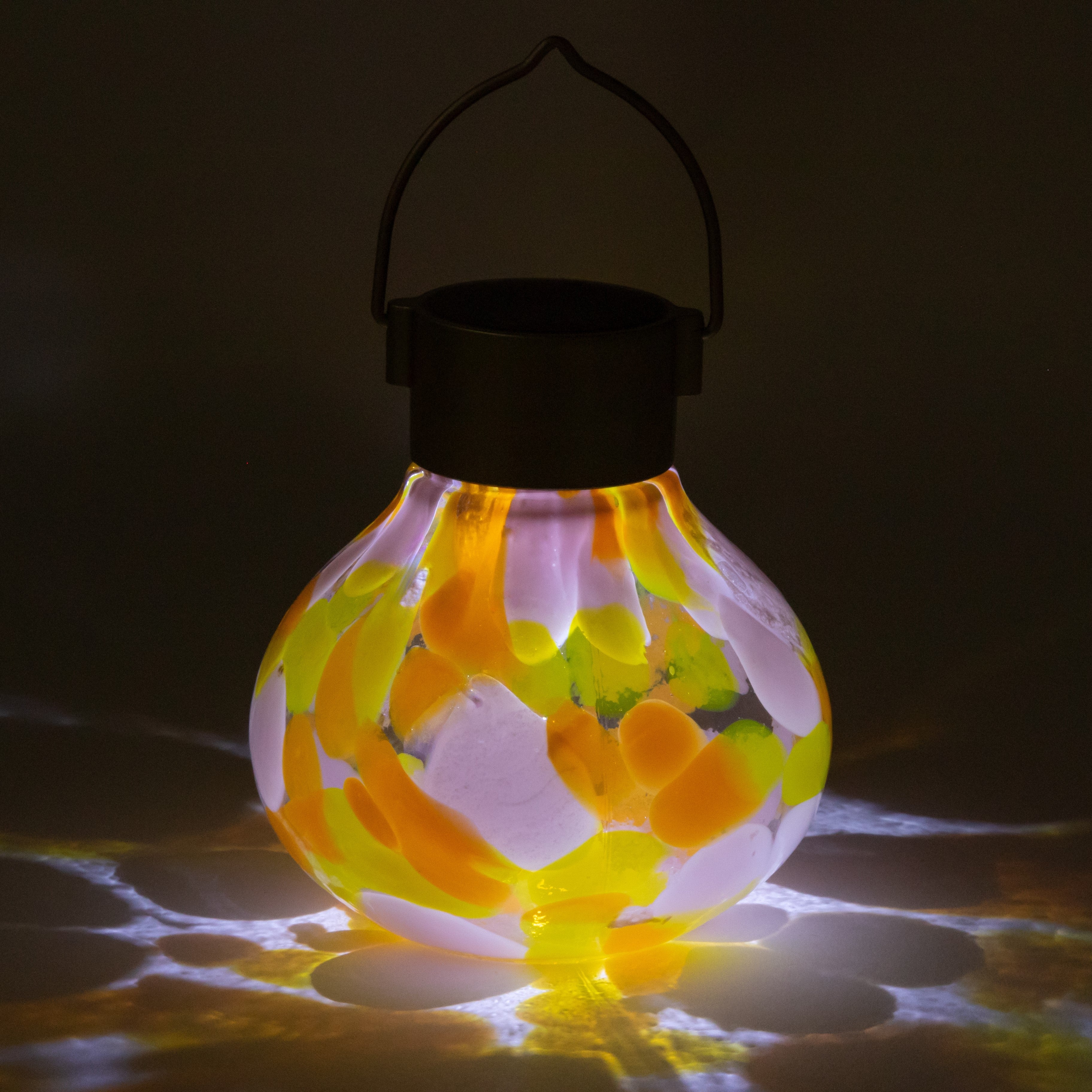 Tea Solar Lanterns 5" Handblown Glass