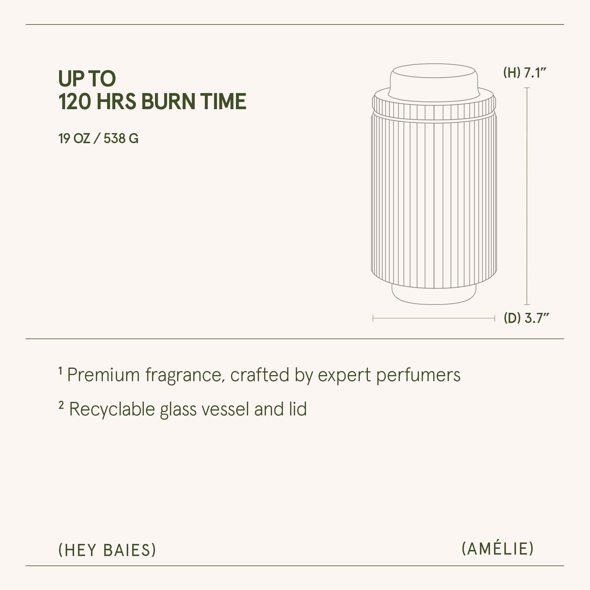 Amélie – Hey Baies Candle