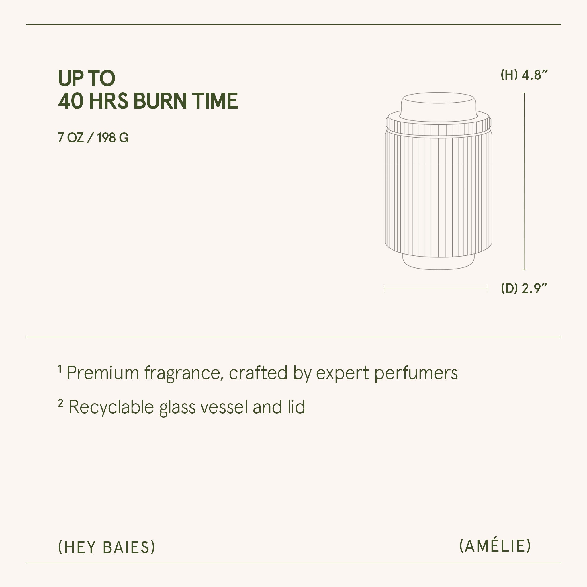 Amélie – Hey Baies Candle