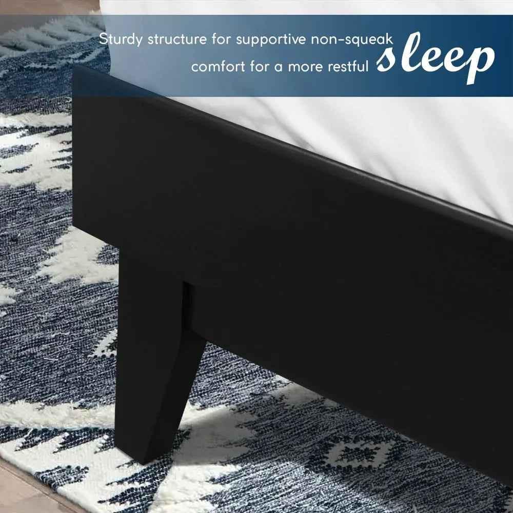 Aurora Acacia Bed Frame & Nightstand Set - 2 Finishes