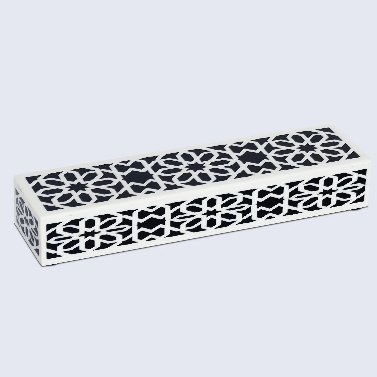 Shiraz Design Handcrafted Decorative Boxes in Black & White