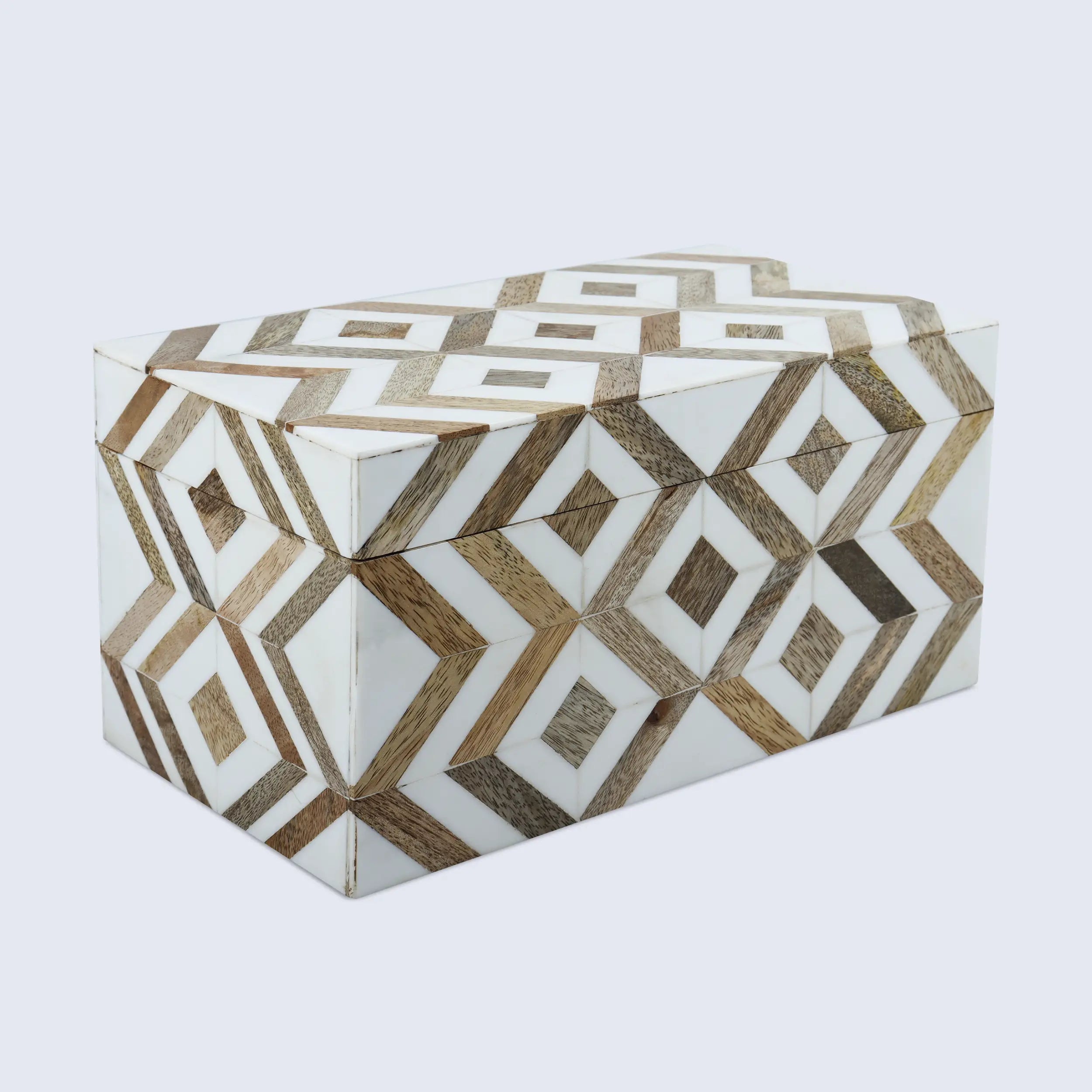 Marquet Array Wood & Resin Inlay Handcrafted Decorative Boxes