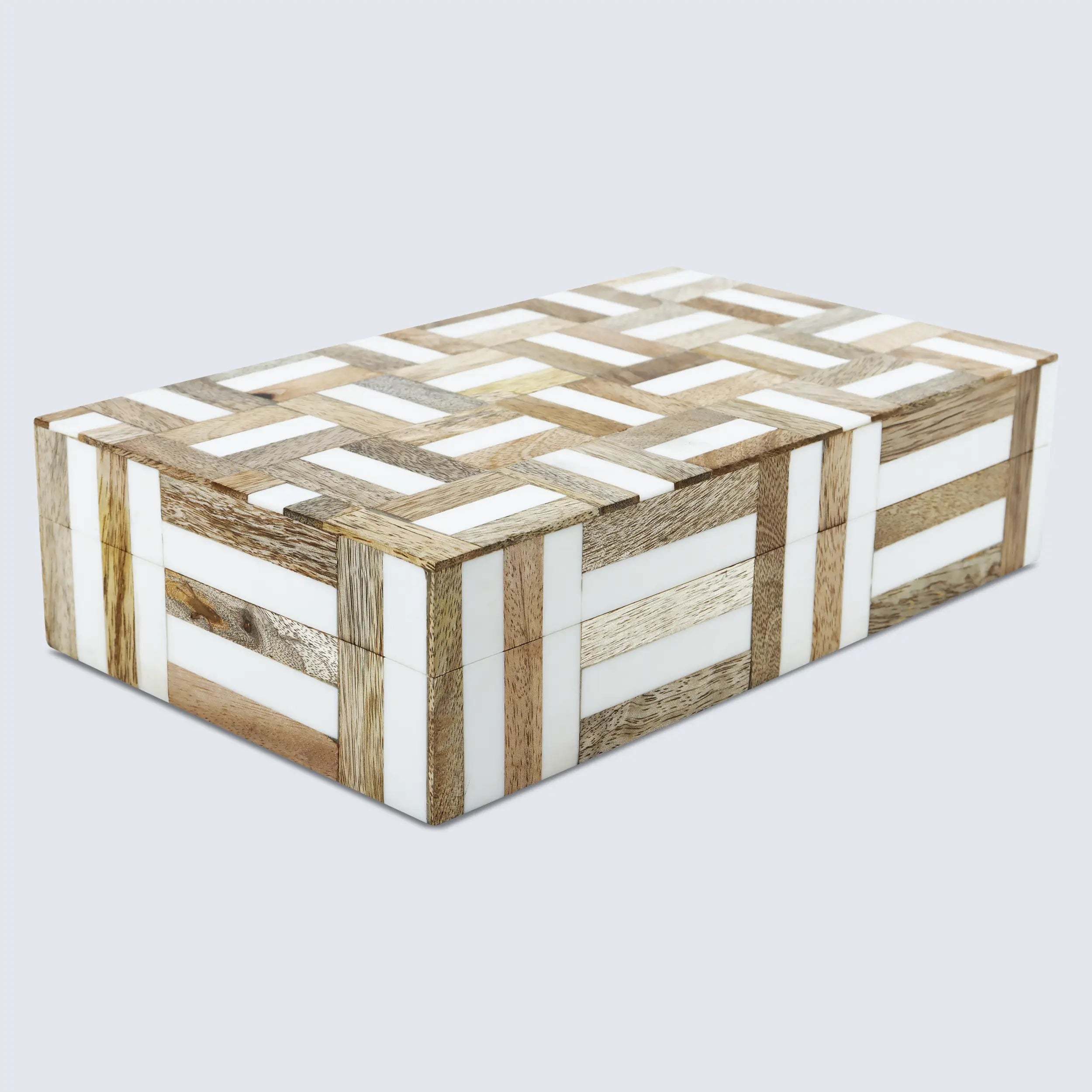 Marquet Handmade Resin & Wood Decorative Boxes- Multiple Sizes