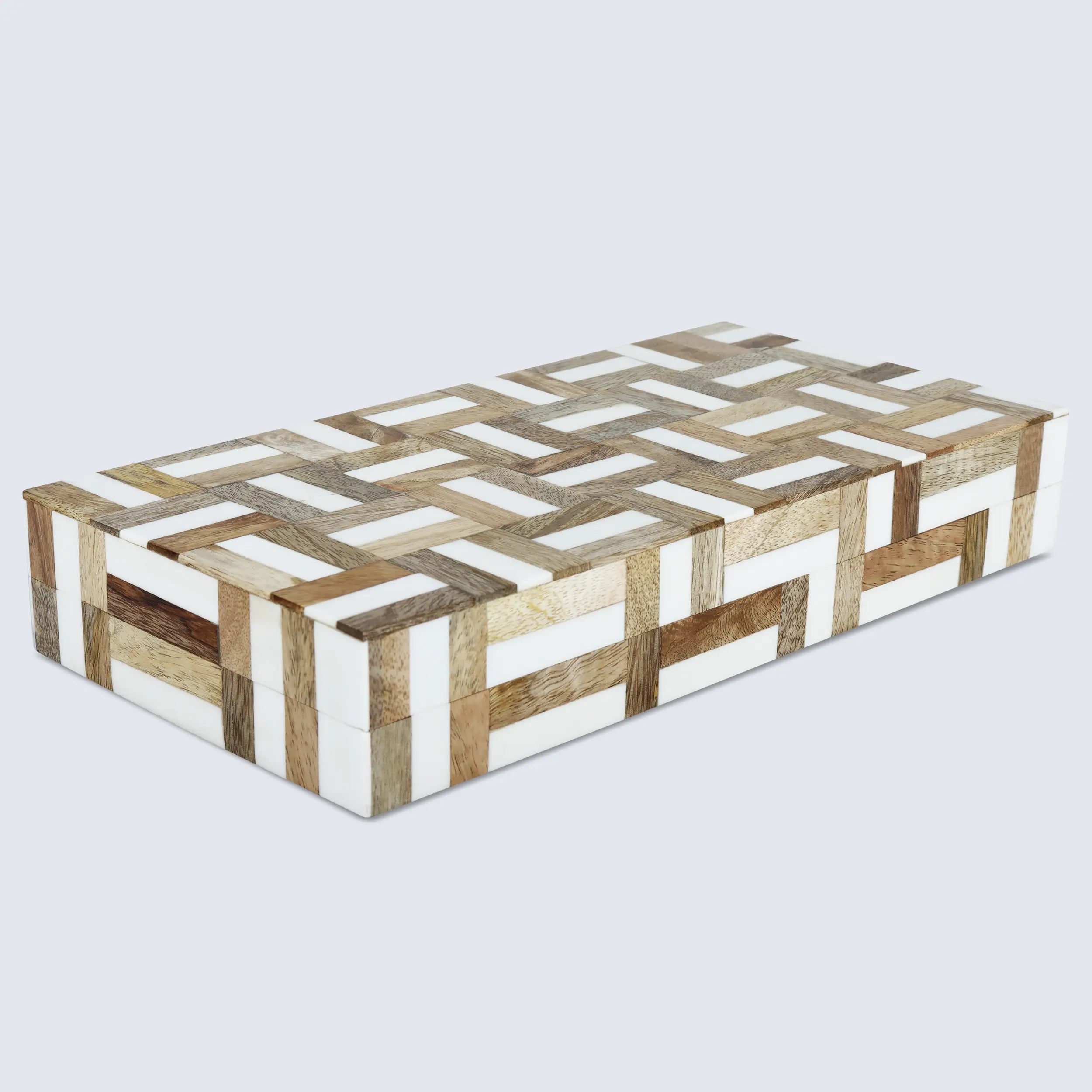 Marquet Handmade Resin & Wood Decorative Boxes- Multiple Sizes