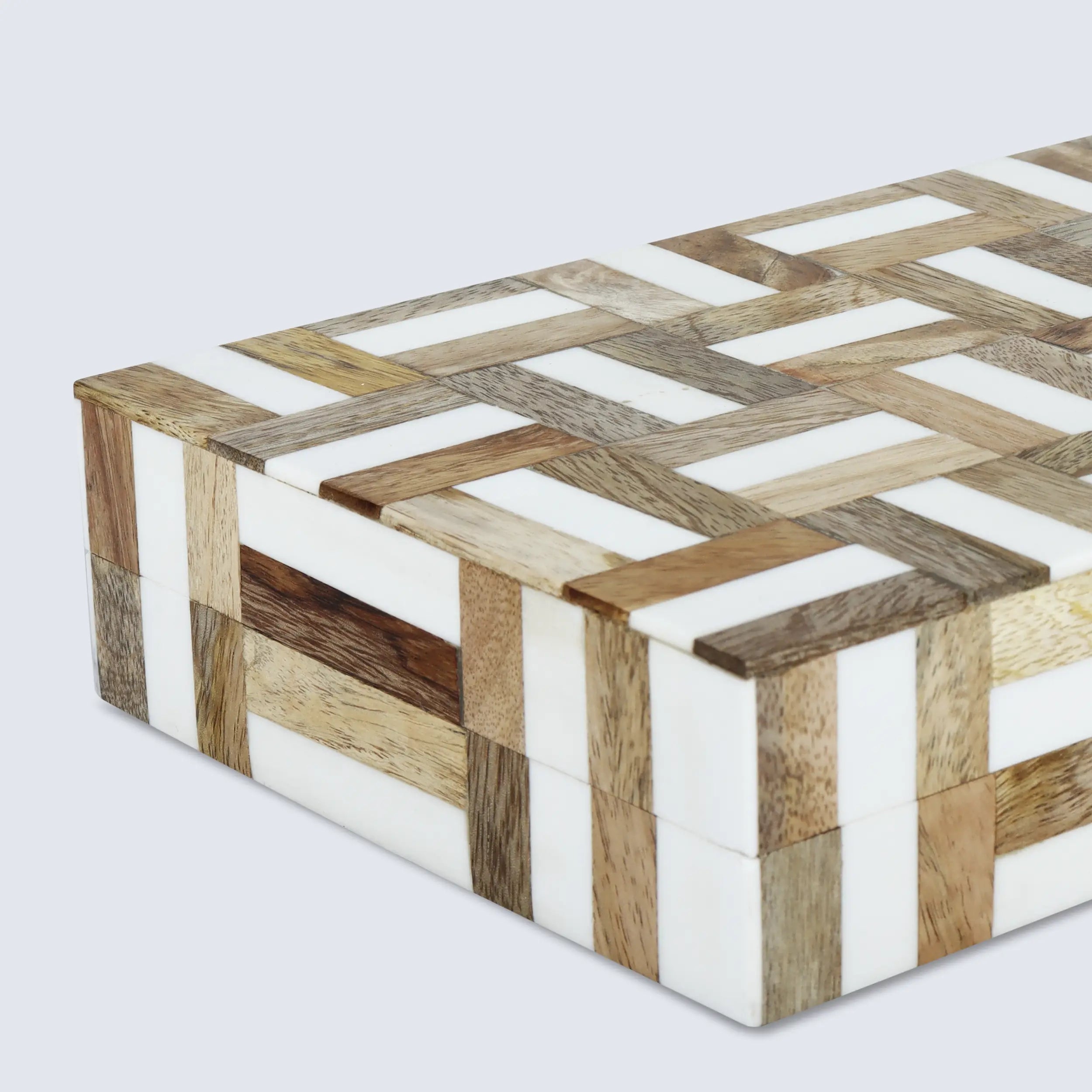 Marquet Handmade Resin & Wood Decorative Boxes- Multiple Sizes