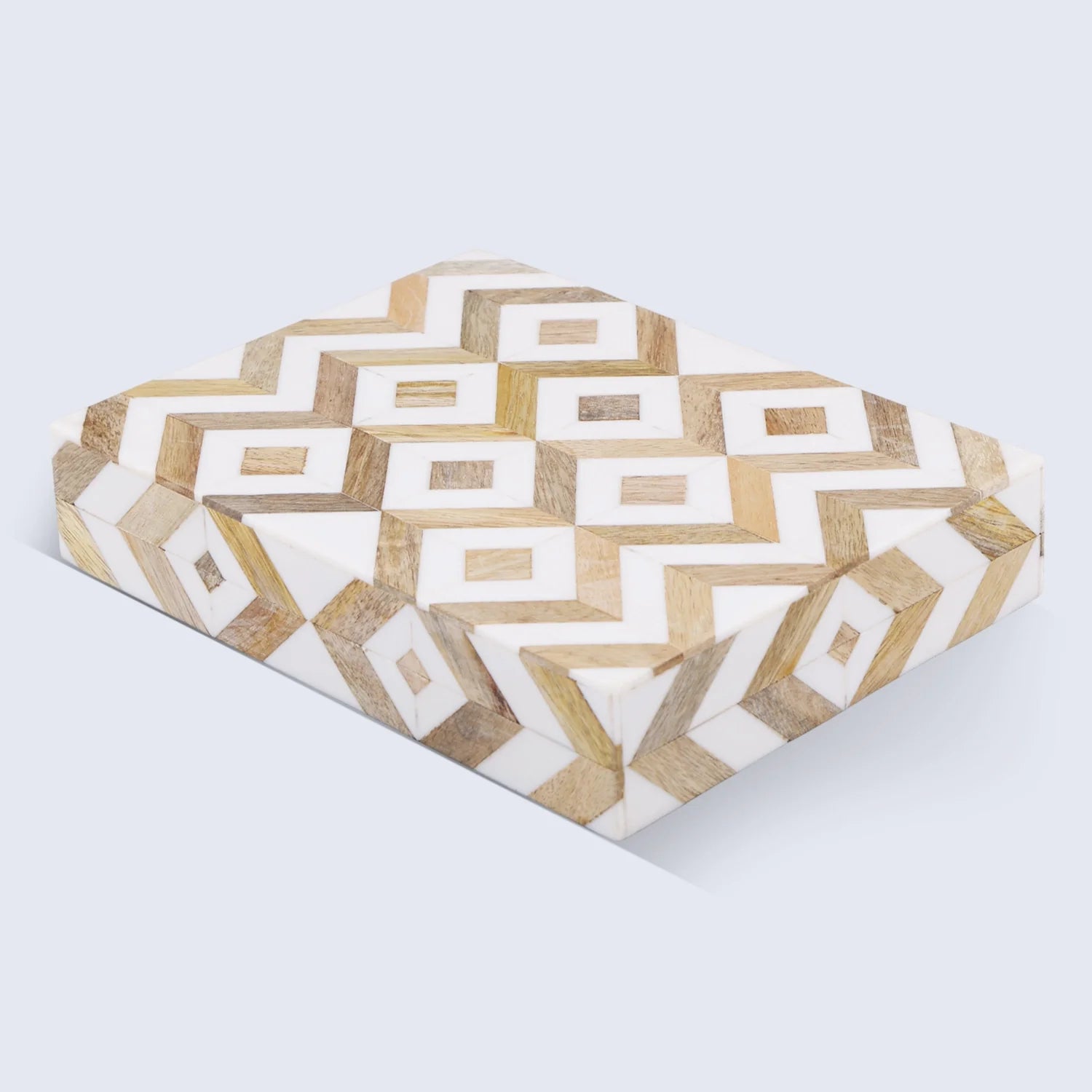 Marquet Array Wood & Resin Inlay Handcrafted Decorative Boxes