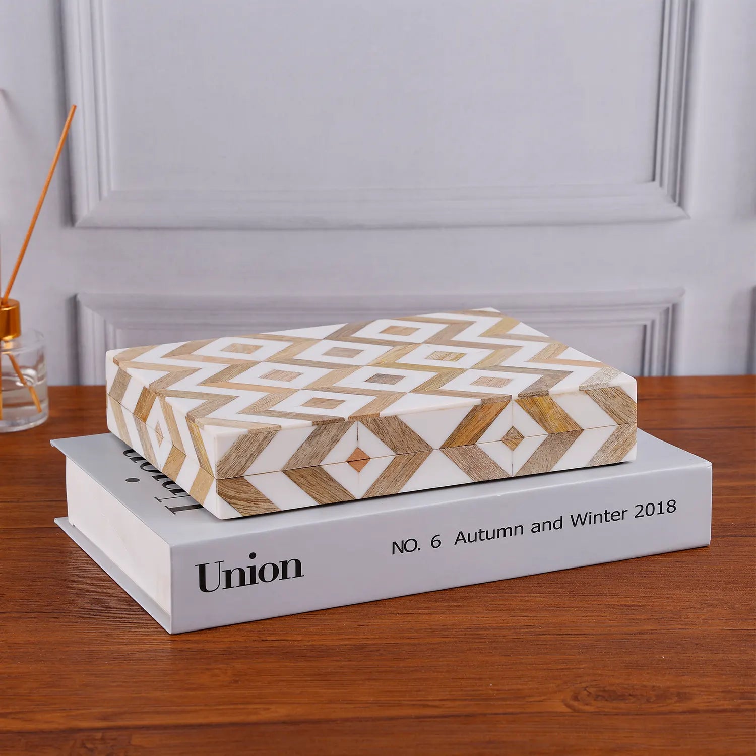 Marquet Array Wood & Resin Inlay Handcrafted Decorative Boxes