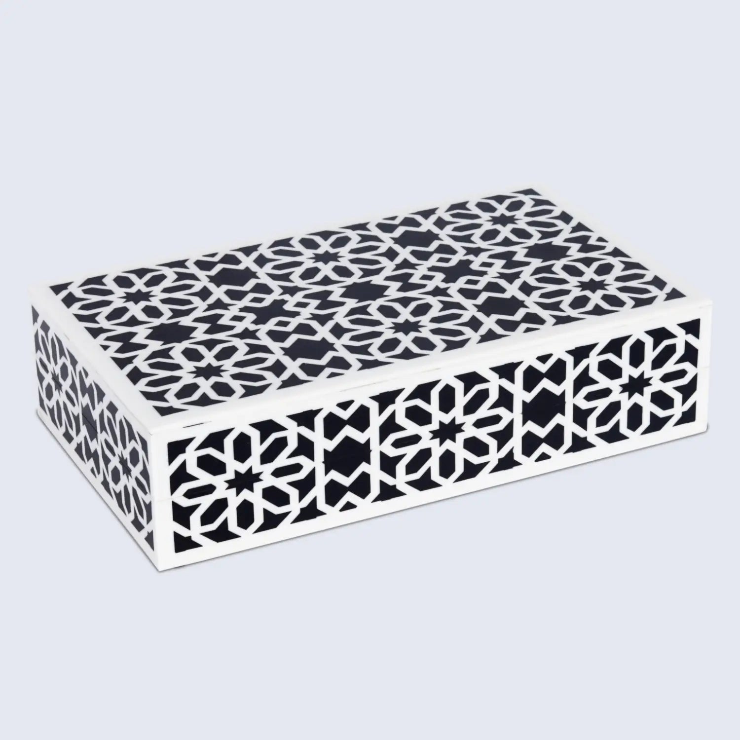 Shiraz Design Handcrafted Decorative Boxes in Black & White