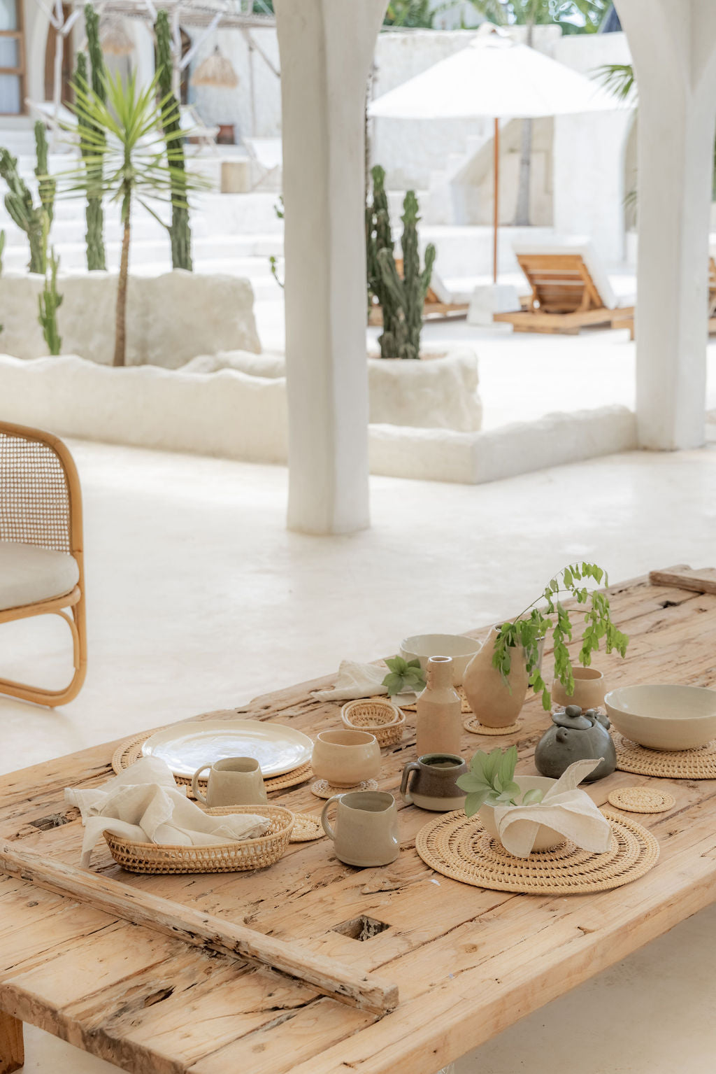 Woven Rattan Placemat Set of 4