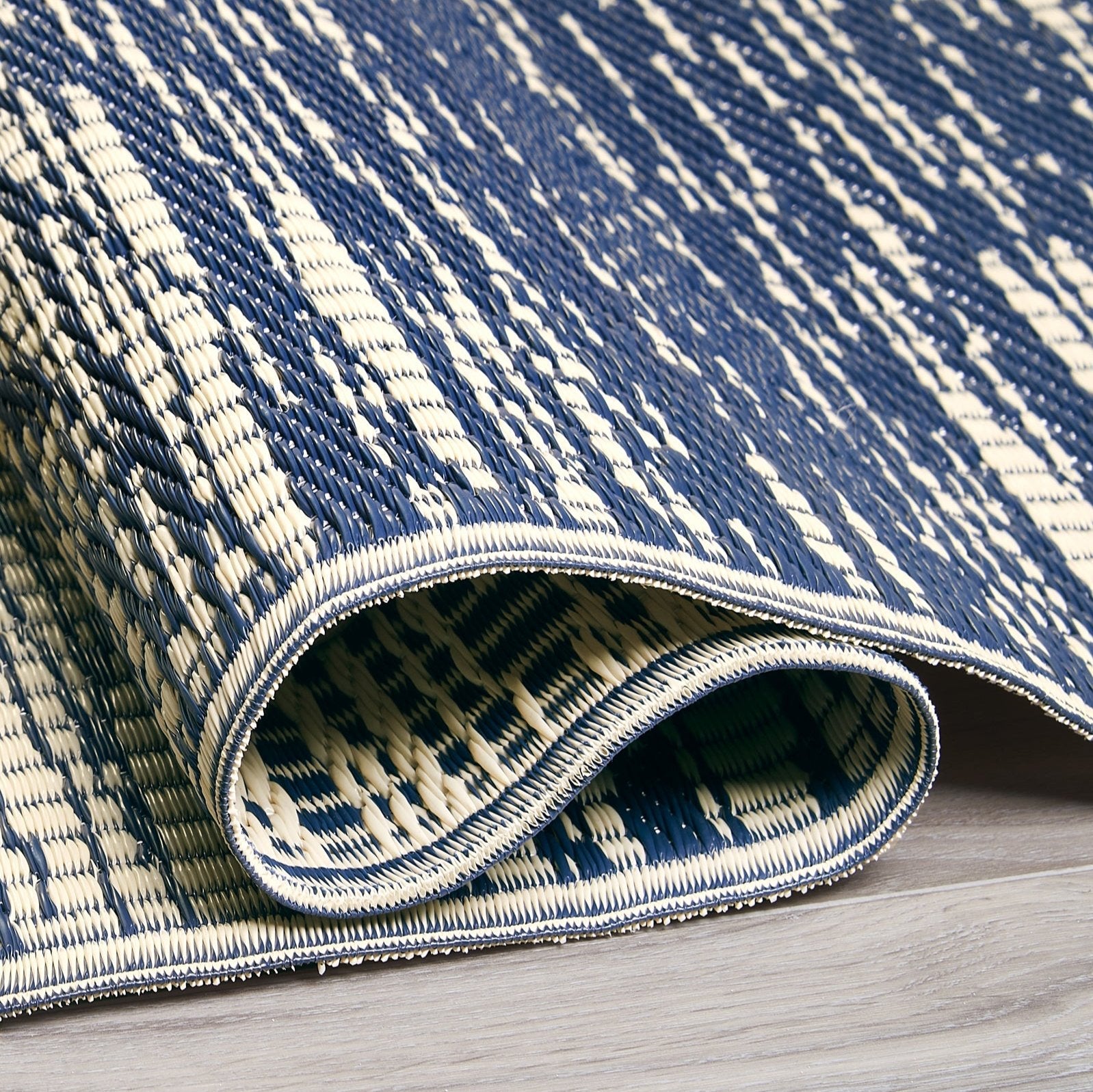 Brooklyn - Blue Reversible Outdoor Rug
