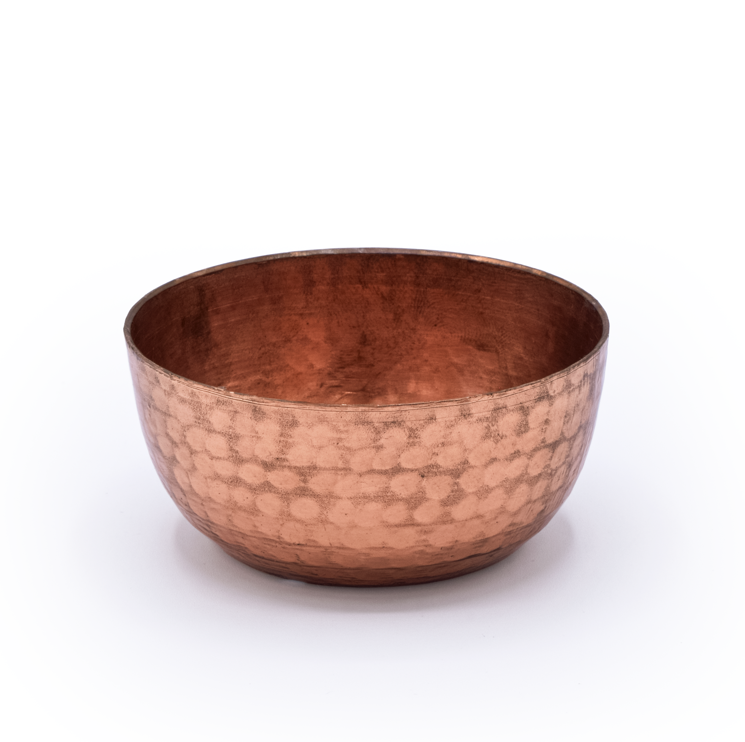 Deep Hammered Copper Pinch Bowl