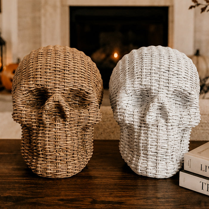 Skull Me - Rattan Resin Skull