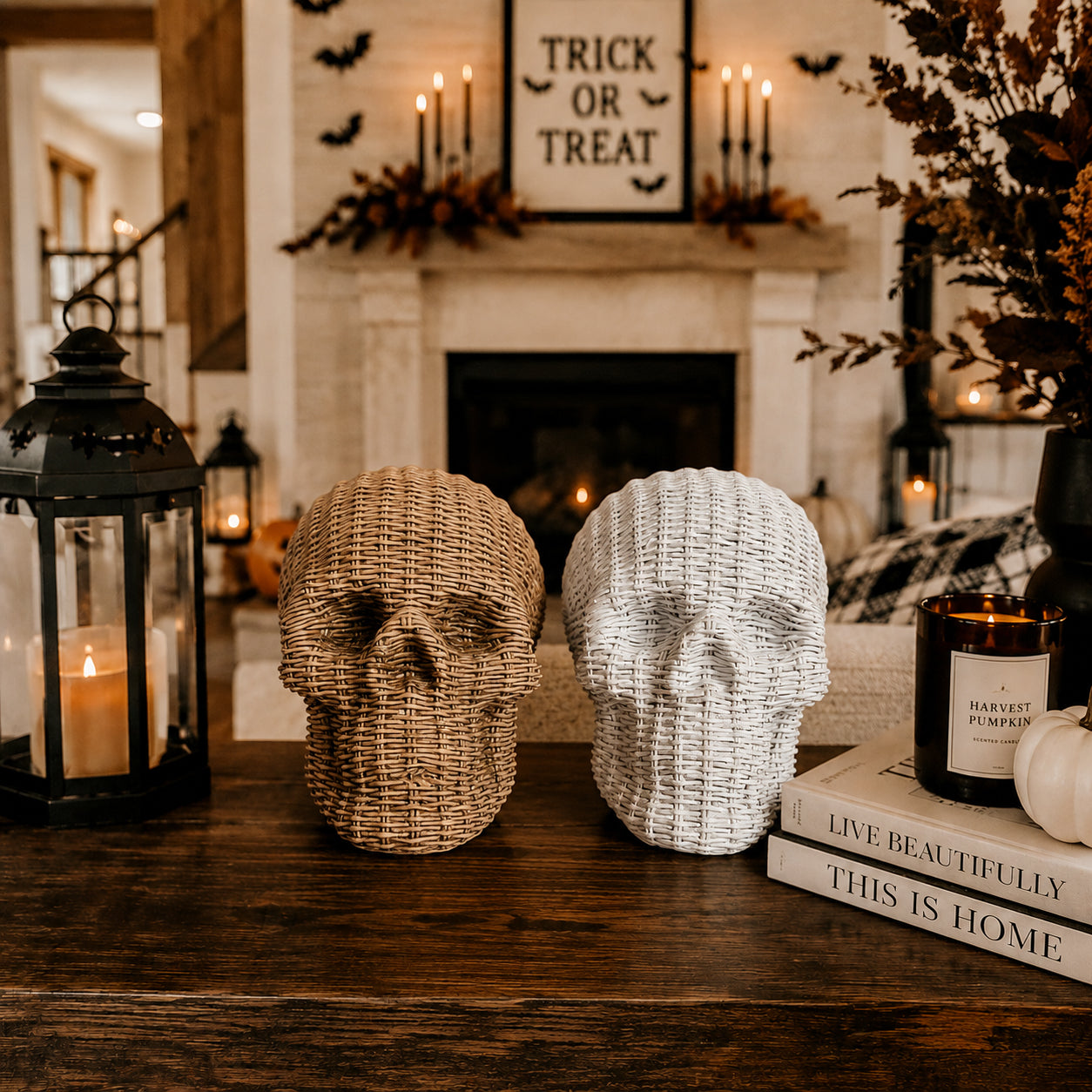 Skull Me - Rattan Resin Skull