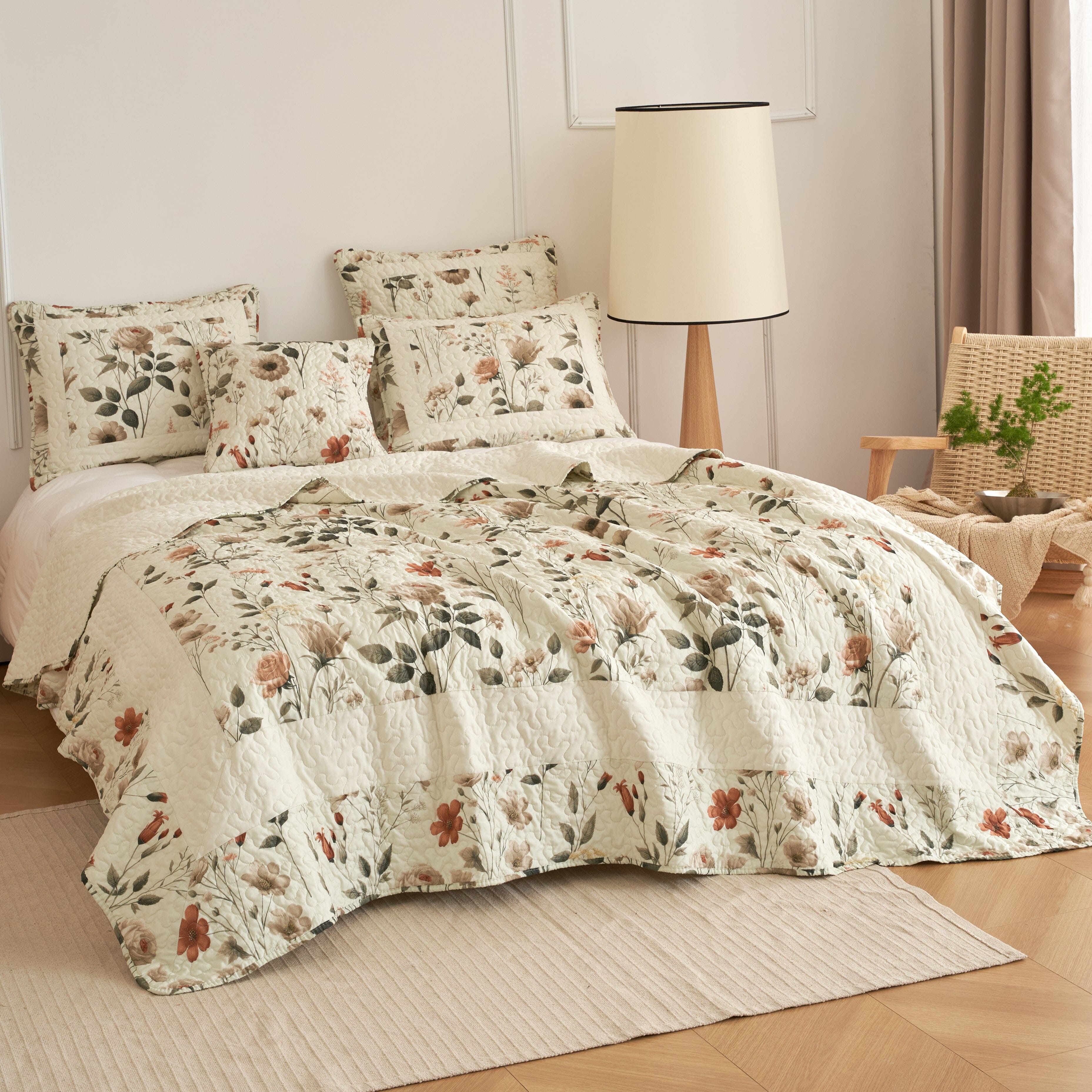 Bed in a Bag Quilted Bedding Set - Enchanted Meadow