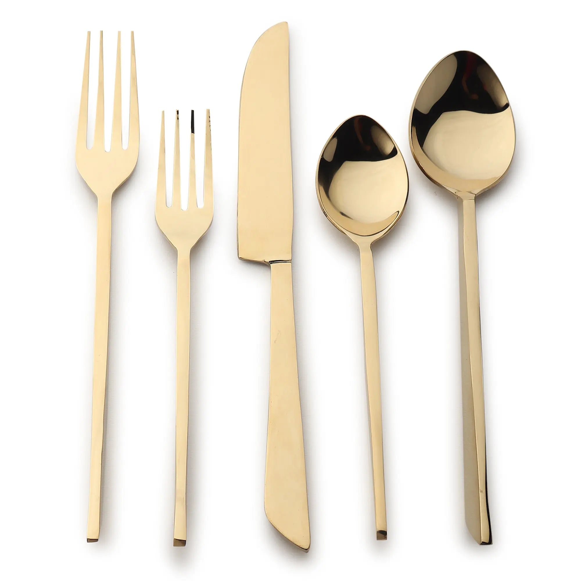 Fairfax 5 Pc. Flatware Set in Bronze or Gold