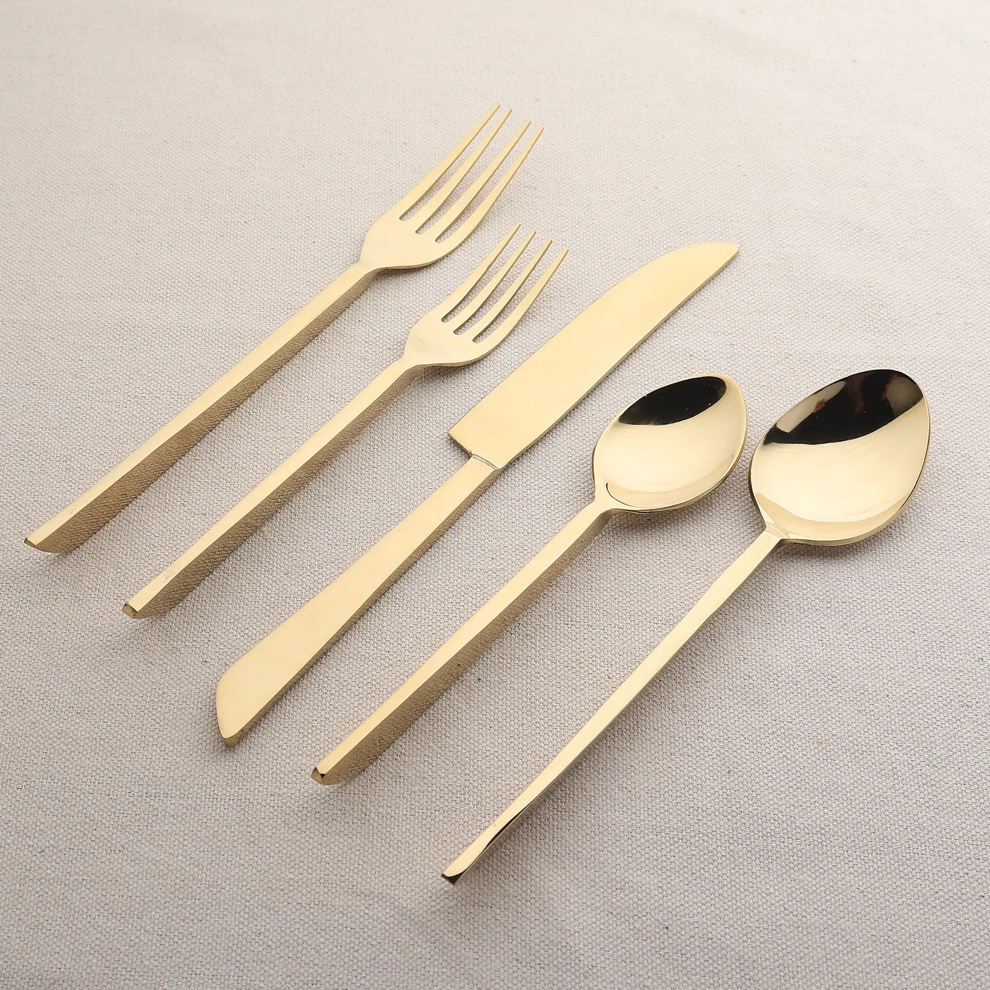 Fairfax 5 Pc. Flatware Set in Bronze or Gold