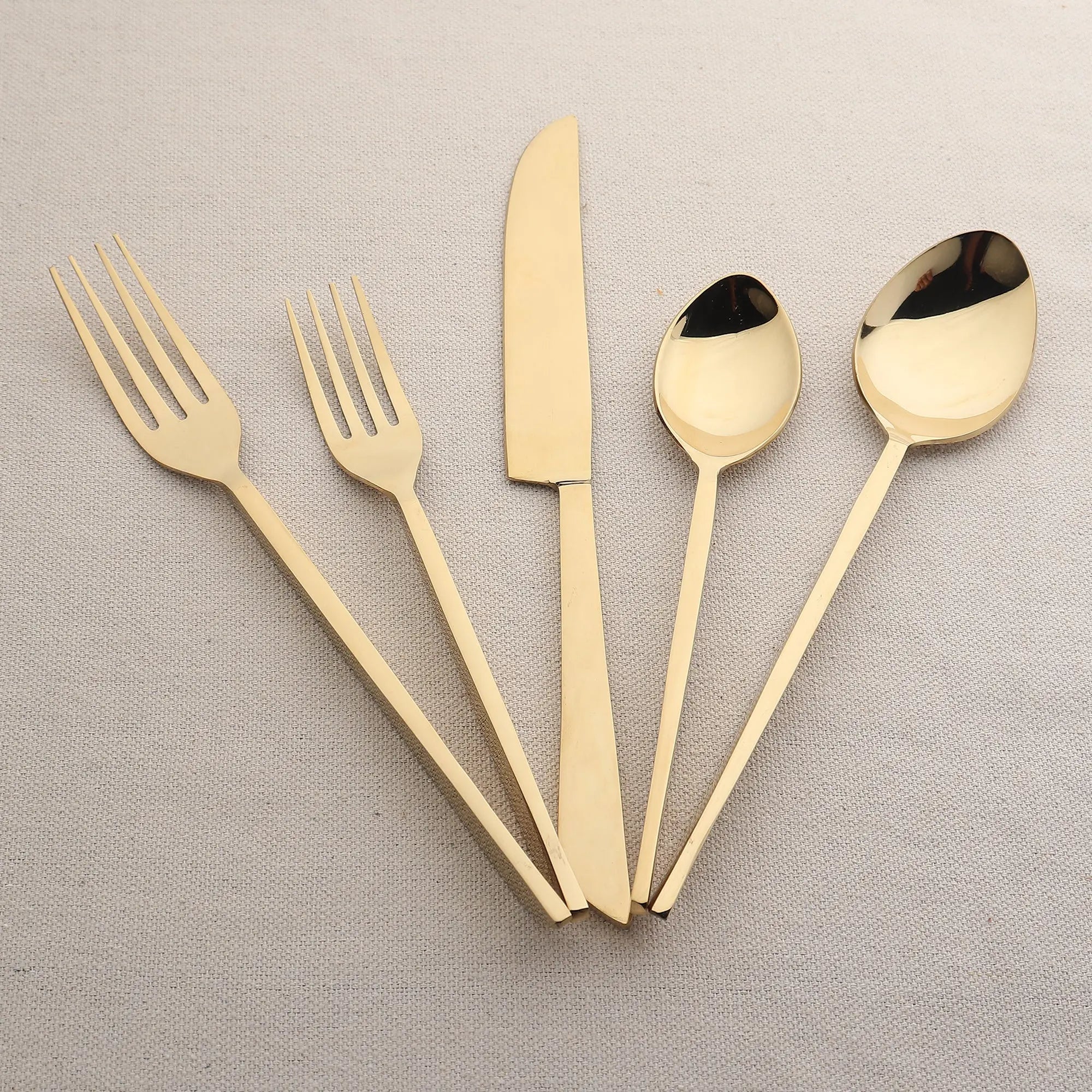 Fairfax 5 Pc. Flatware Set in Bronze or Gold