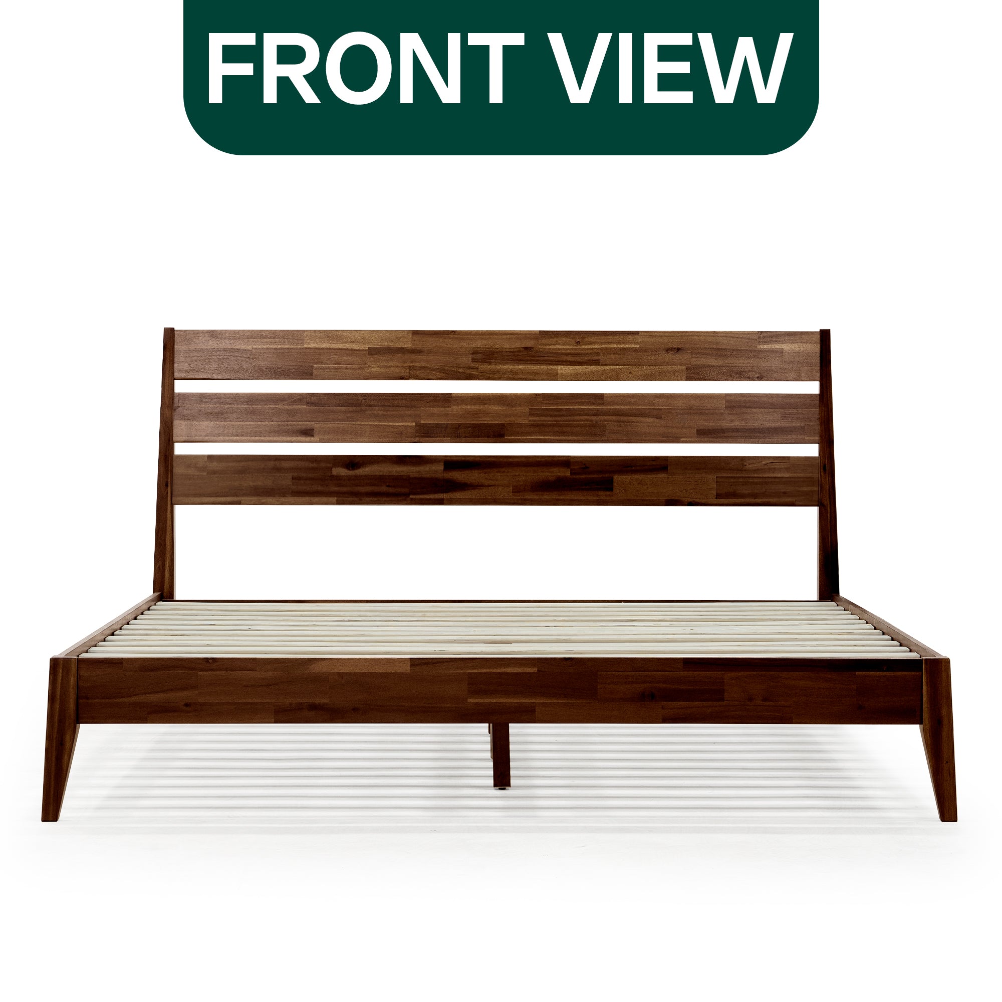 Emery Solid Acacia Wood Bed Frame - Multiple Finishes
