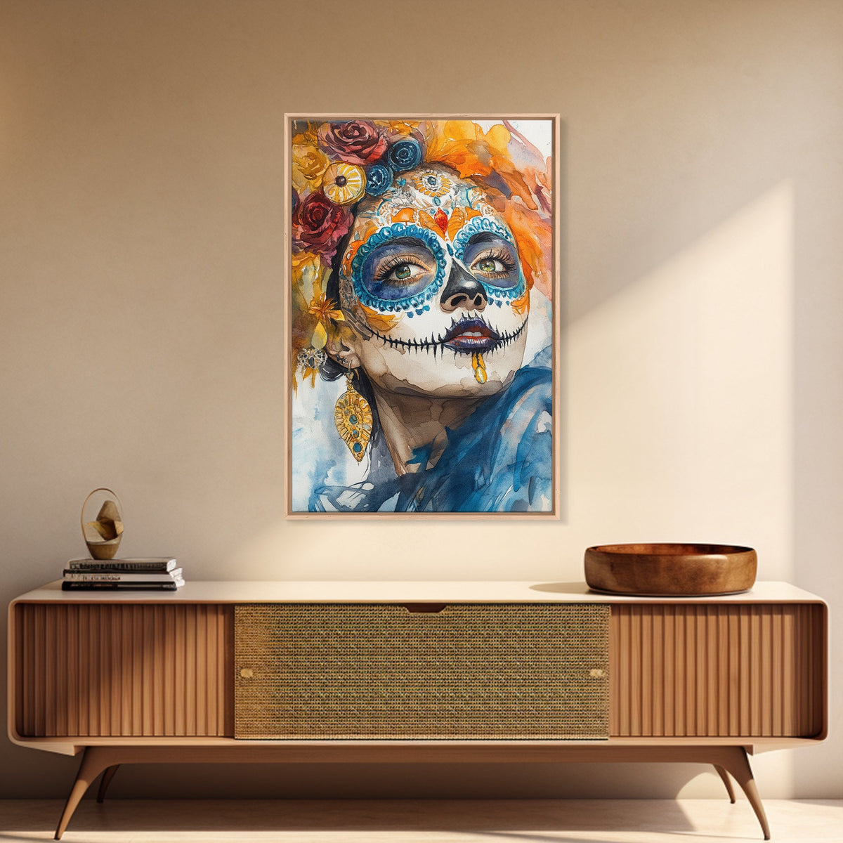 Dia De Los Muertos Wall Art - Senora Portrait