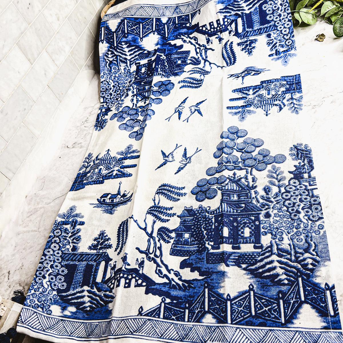 Blue Chinoiserie Tea Towels