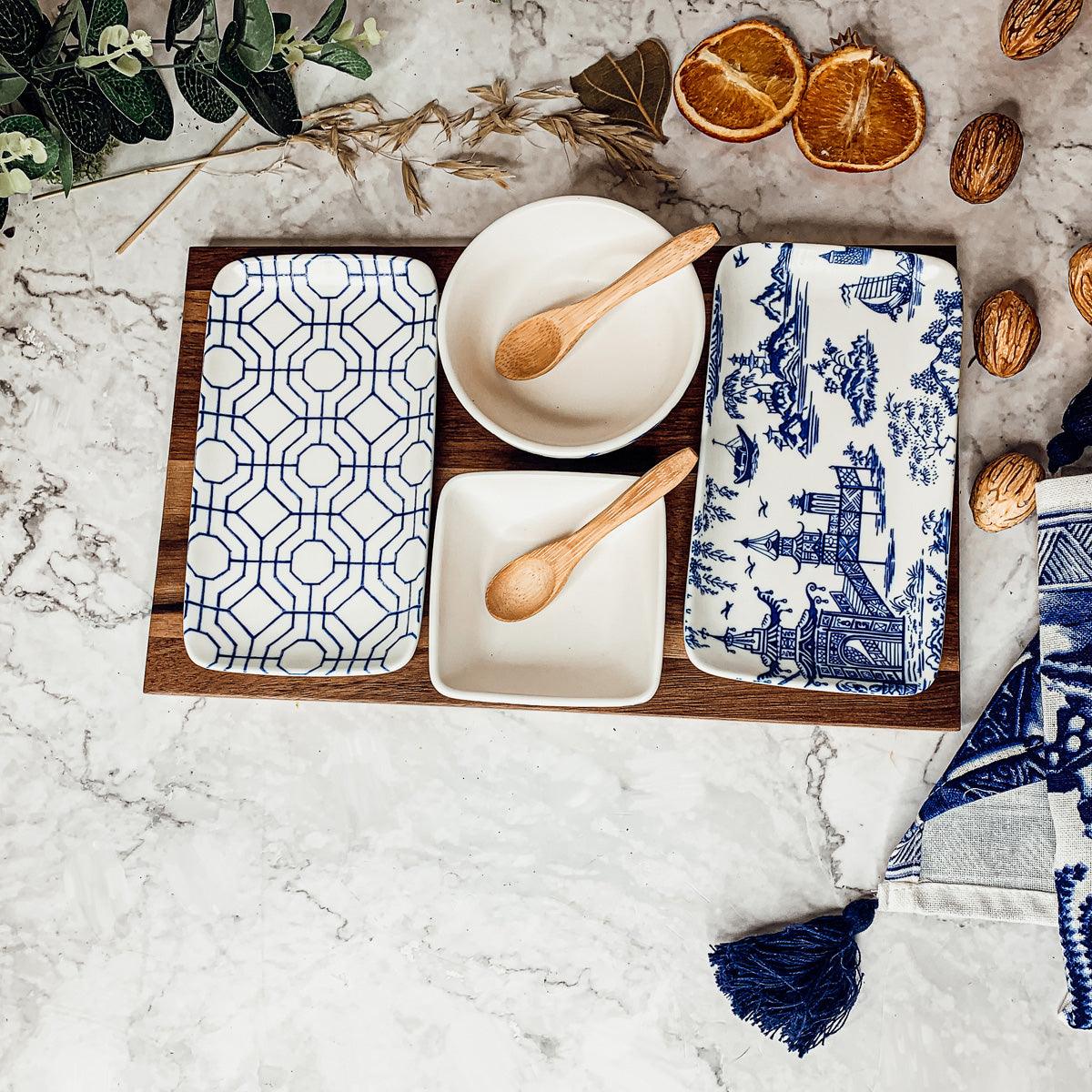Chinoiserie Tapas 7 Piece Serving Set
