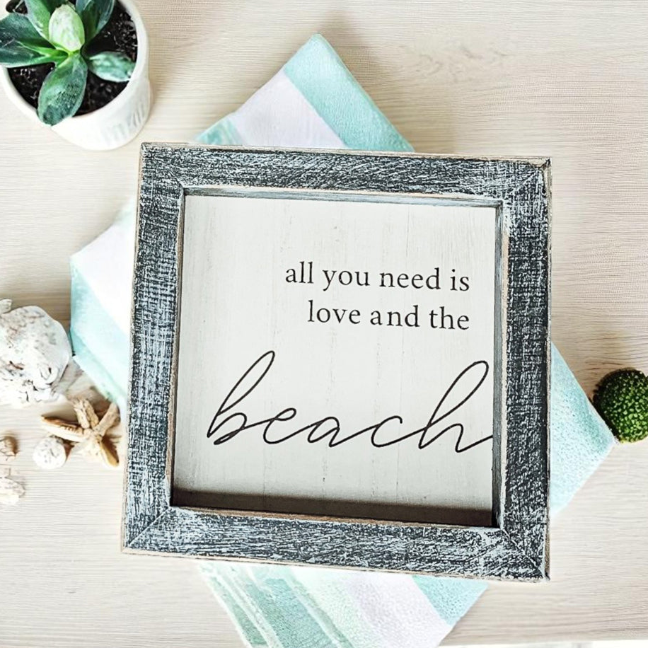 Love & Beach Sign