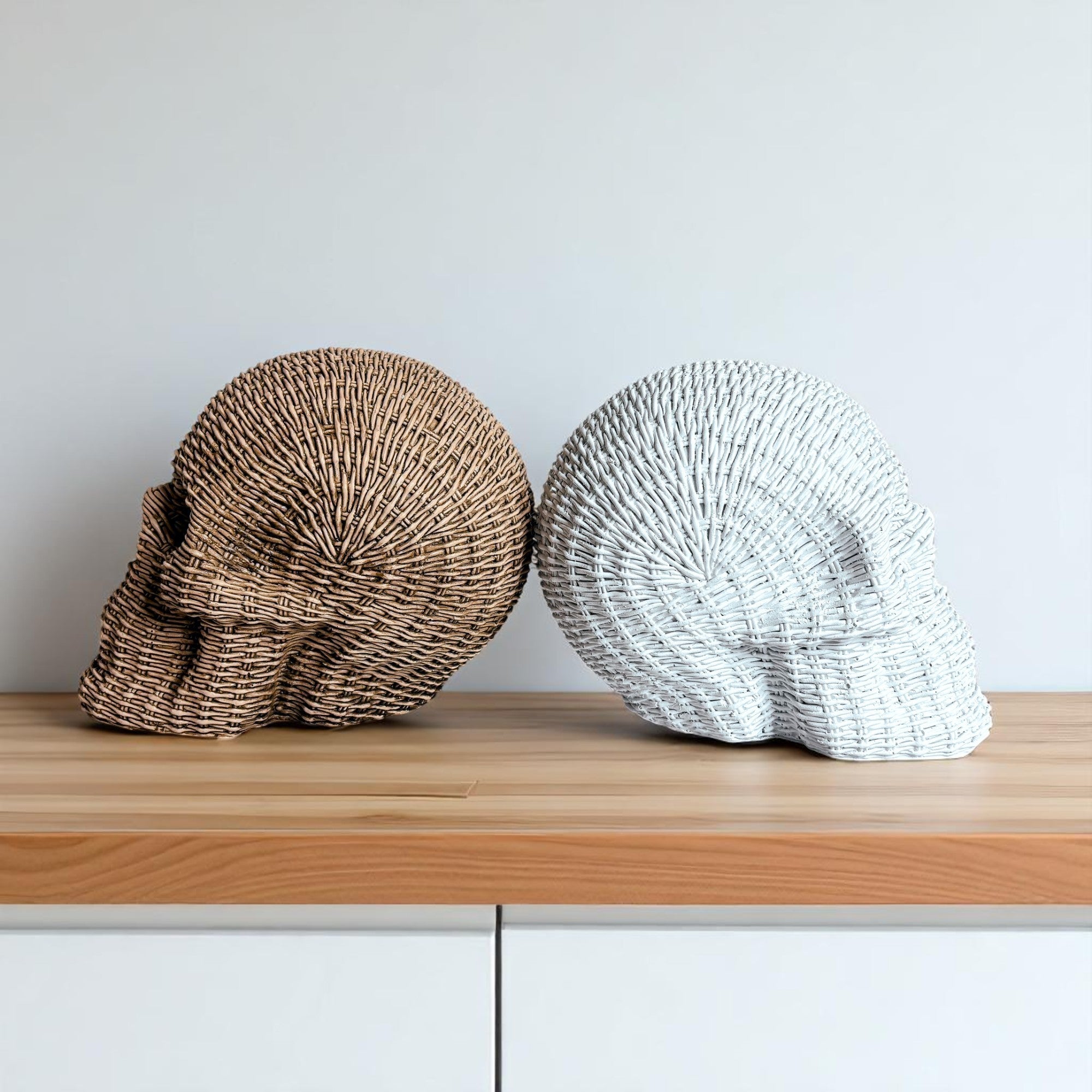 Skull Me - Rattan Resin Skull