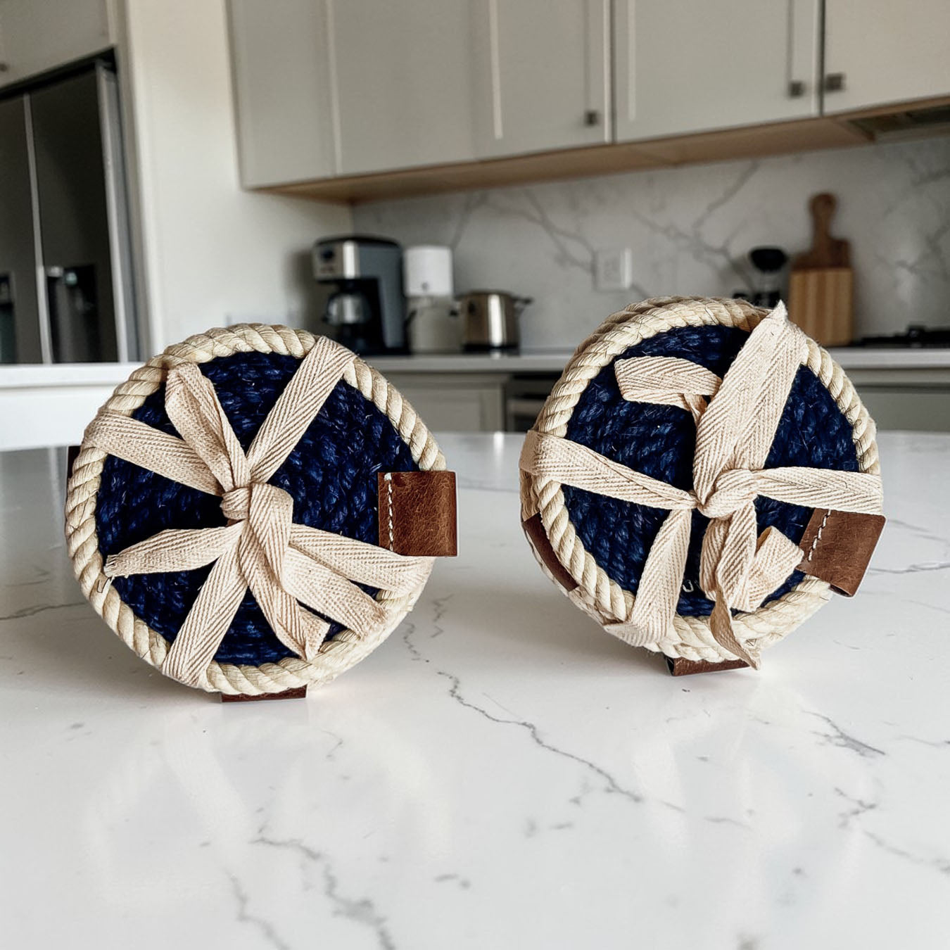 Nautical Rope Braided Coasters - Set of 4