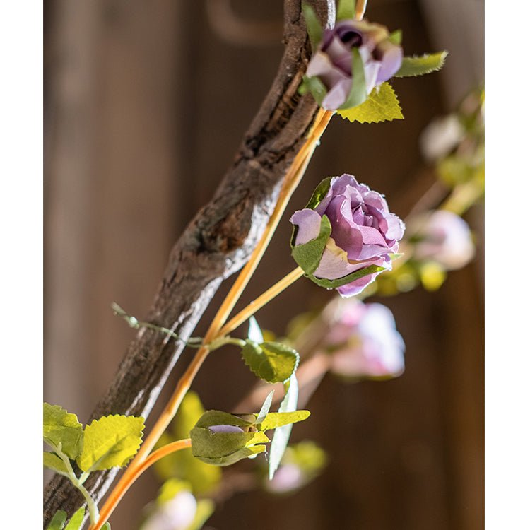Artificial Silk Rose Vine - 55"