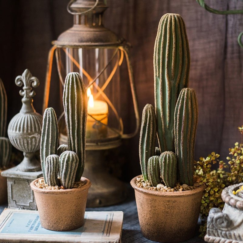 Artificial Potted Cactus