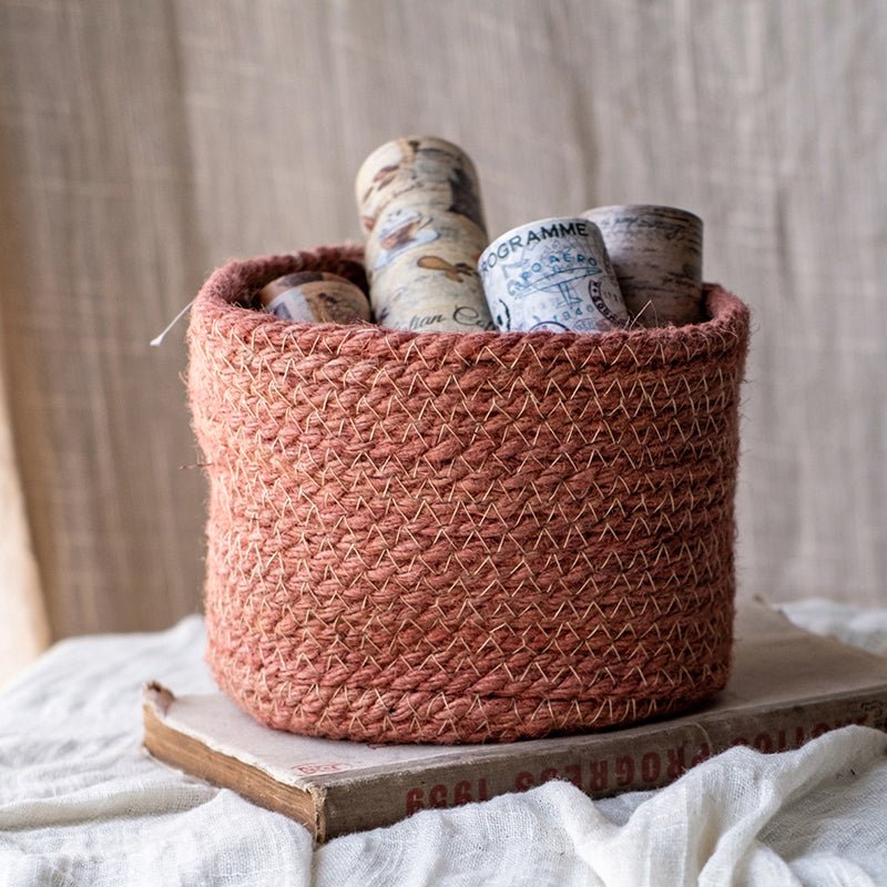 Cotton Rope Woven Basket Desktop Organizers