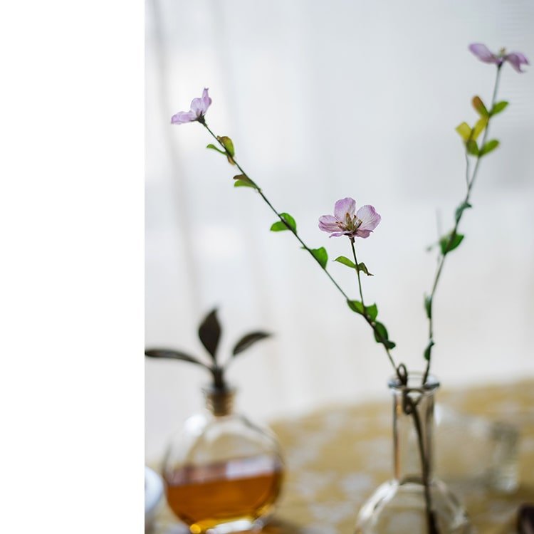 Silk Faux Gaura Stem in Pink or Purple - 20"