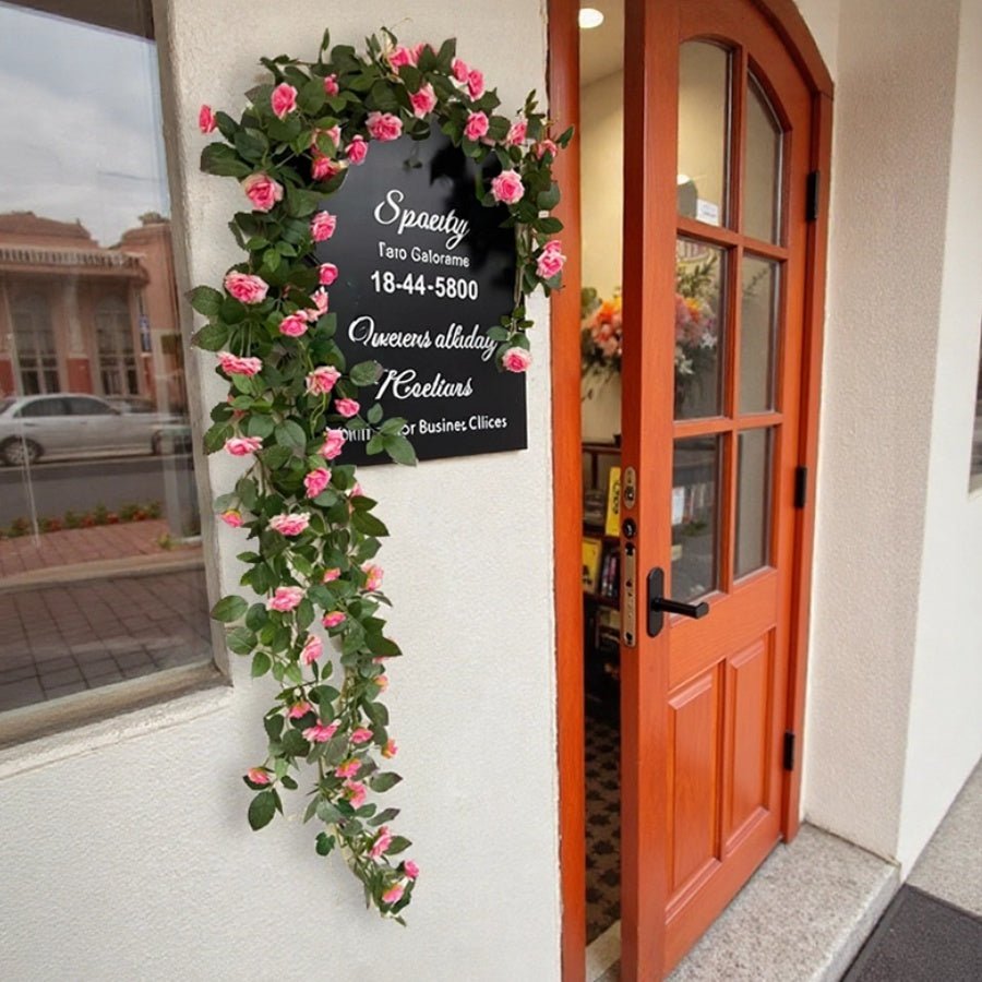 Pink Rose Flower Wall Climbing Flower Vines for Outdoor and Events