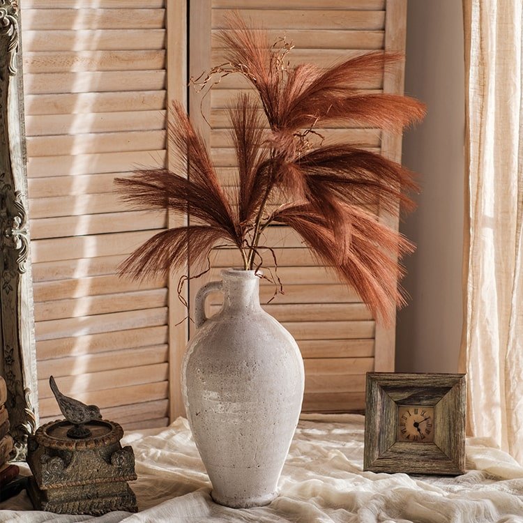 Faux Plant Reed Grass Stem In Various Colors - 30"