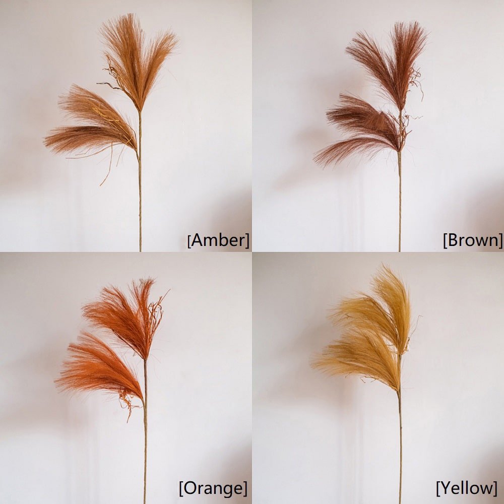 Faux Plant Reed Grass Stem In Various Colors - 30"