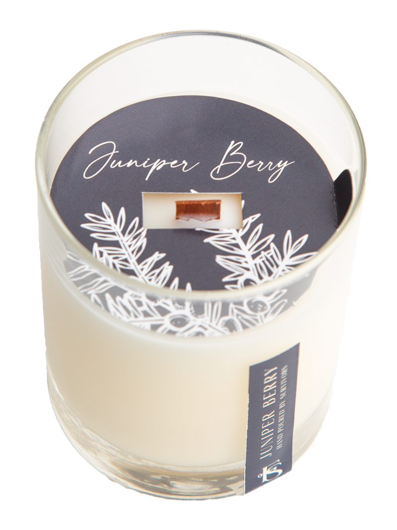 Juniper Berry Wooden Wick Candle