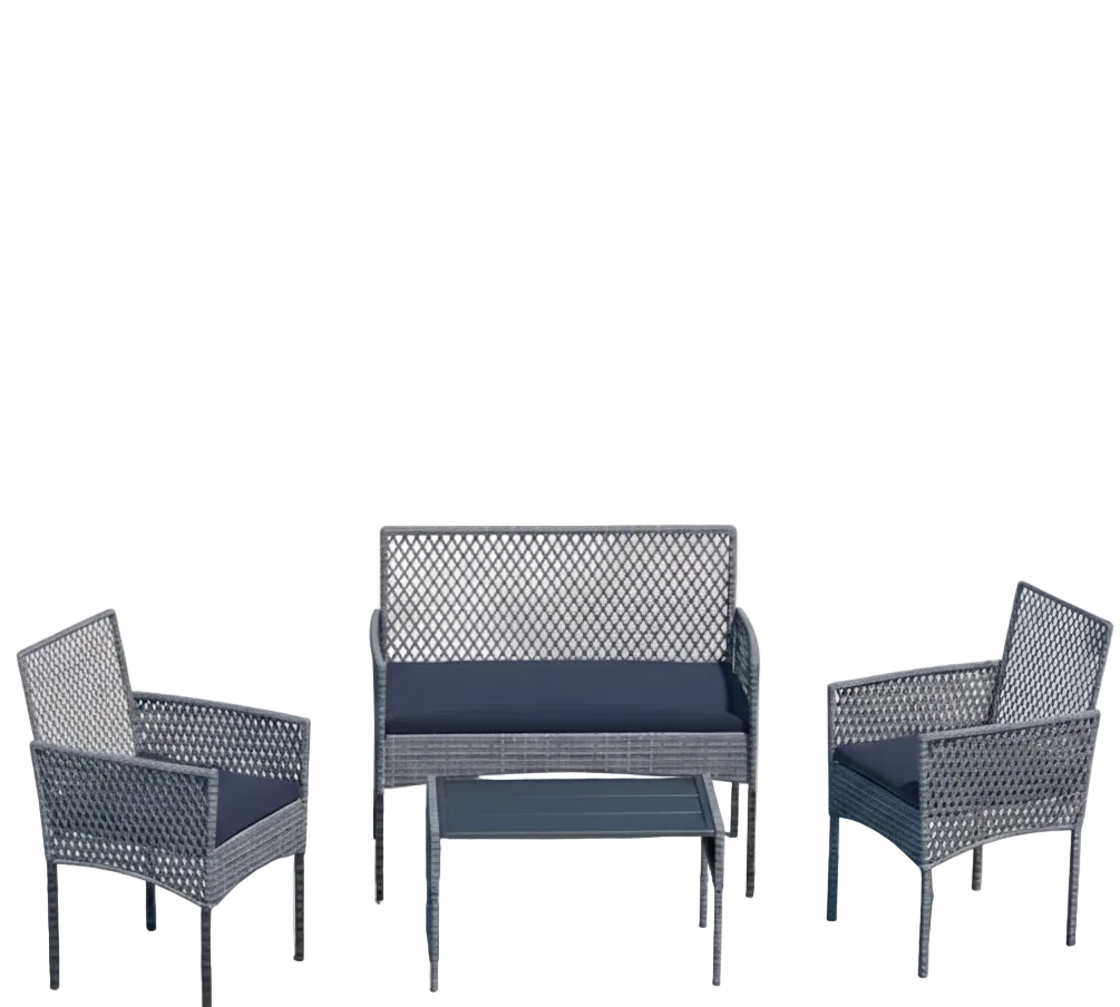 4 Pc Outdoor Patio Furniture Sets