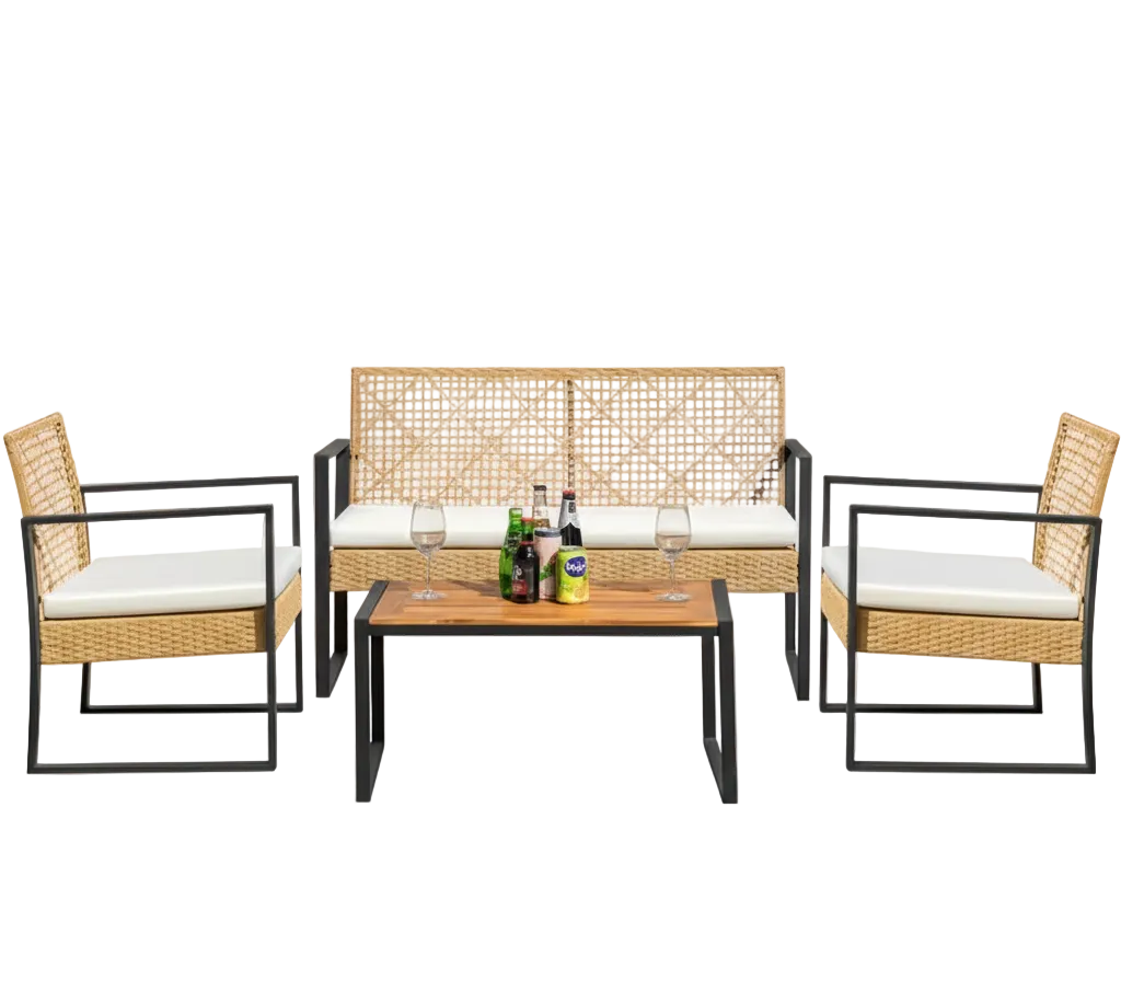 4 Pc Outdoor Patio Furniture Sets