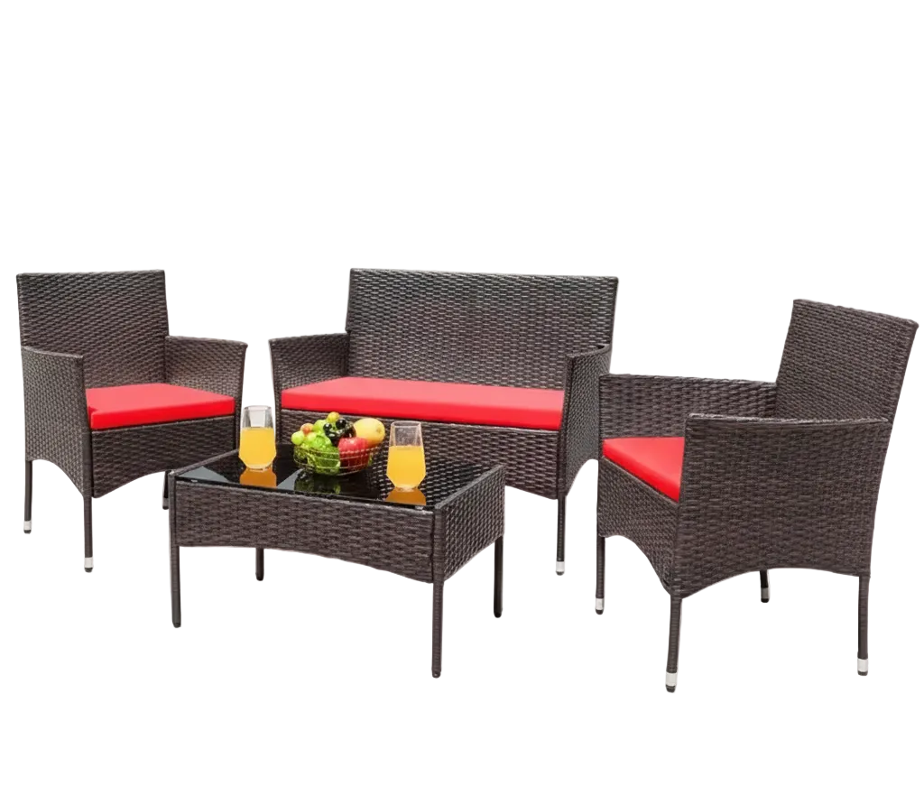4 Pc Outdoor Patio Furniture Sets