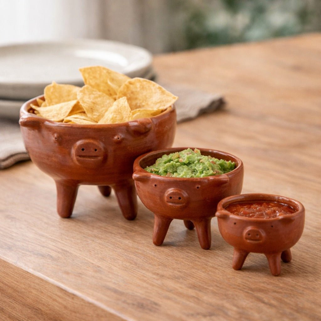 Oink & Clay Bowl Set - 3 Piece
