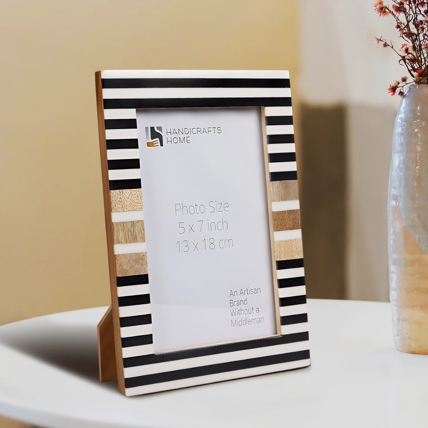 Handmade Stripe Picture Frame