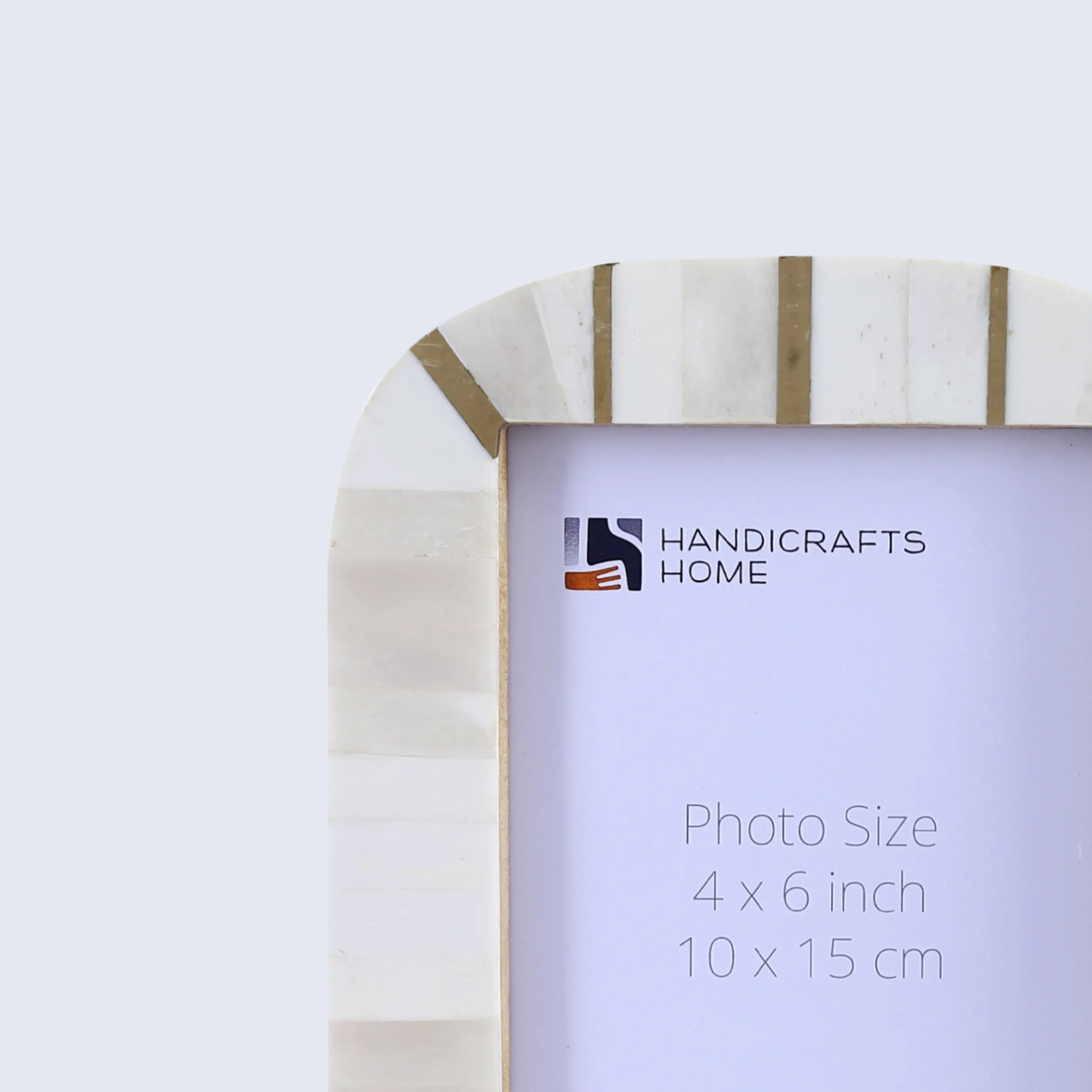 Handmade Bone & Brass Inlay Vista Picture Frame
