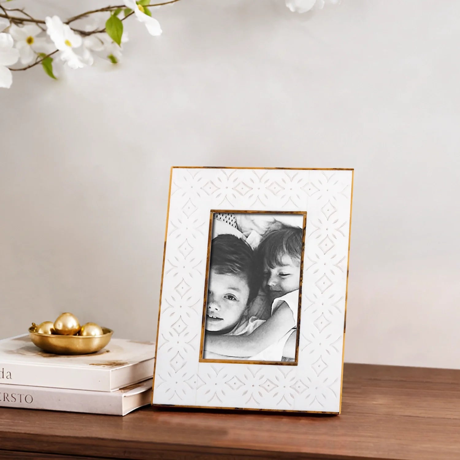 Rhythm Circles Handmade Resin Inlay Picture Frame