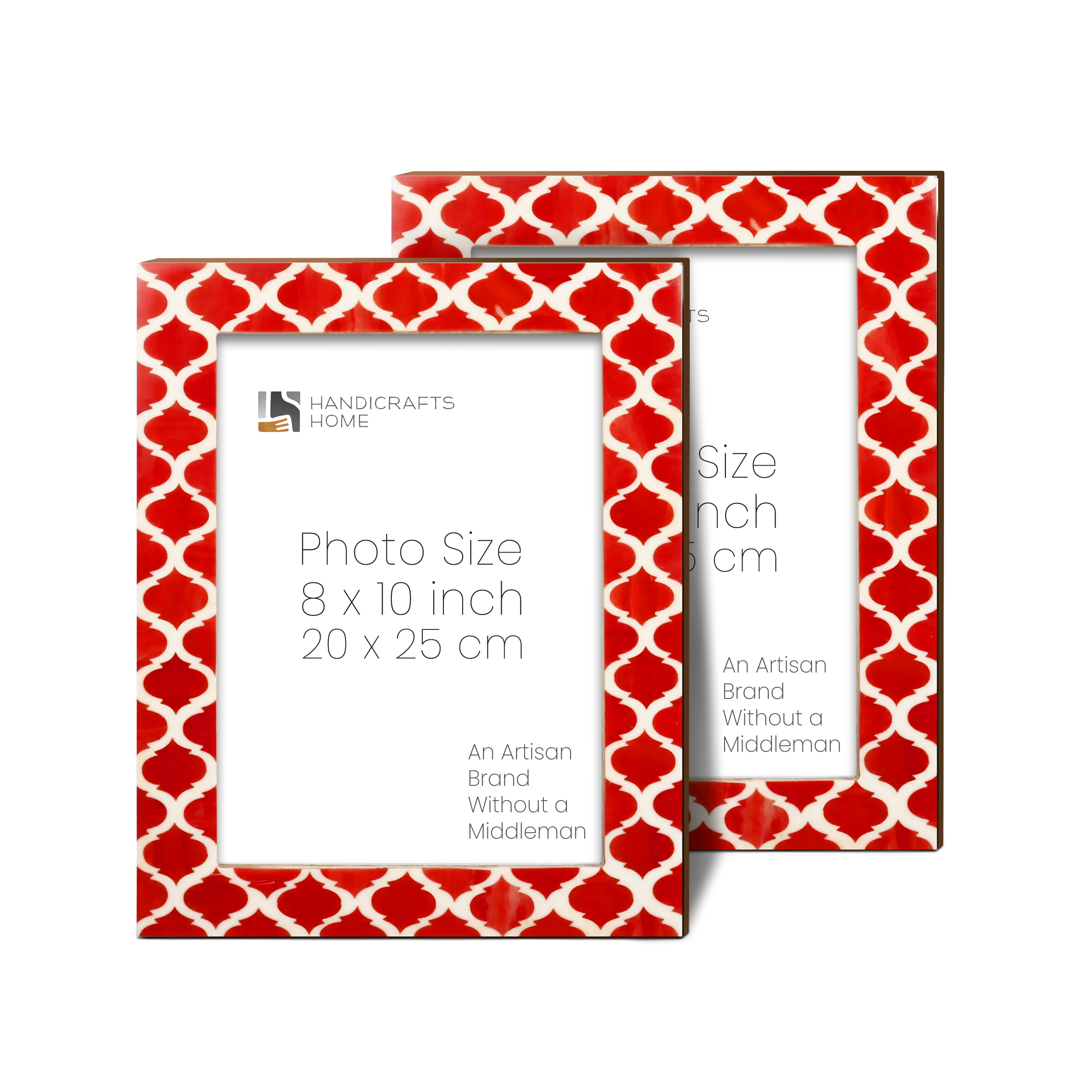 Casablanca Pimienta Resin Inlay Picture Frame Set 2