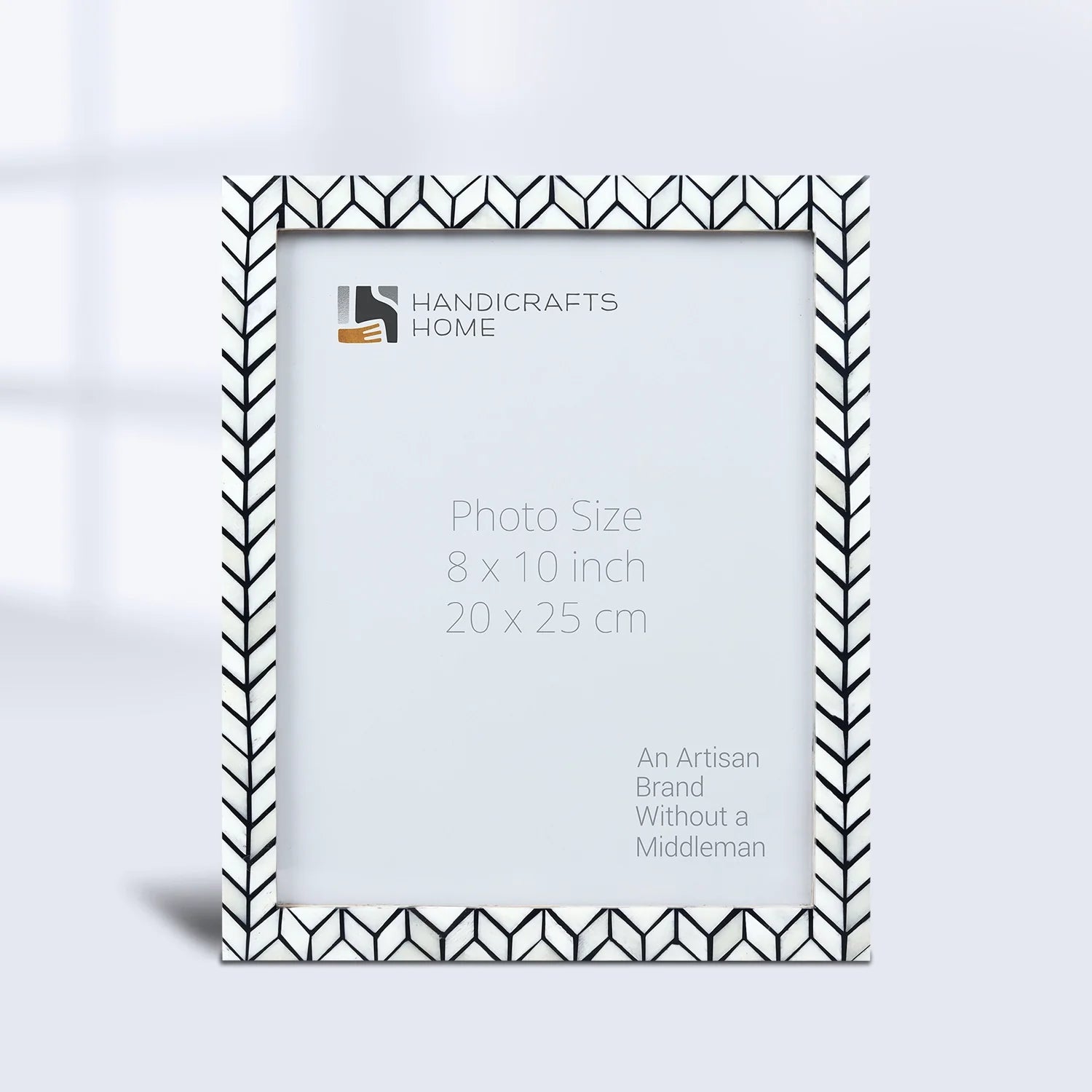 Arctic Horizon Bone Inlay & Resin Frame - Black & White